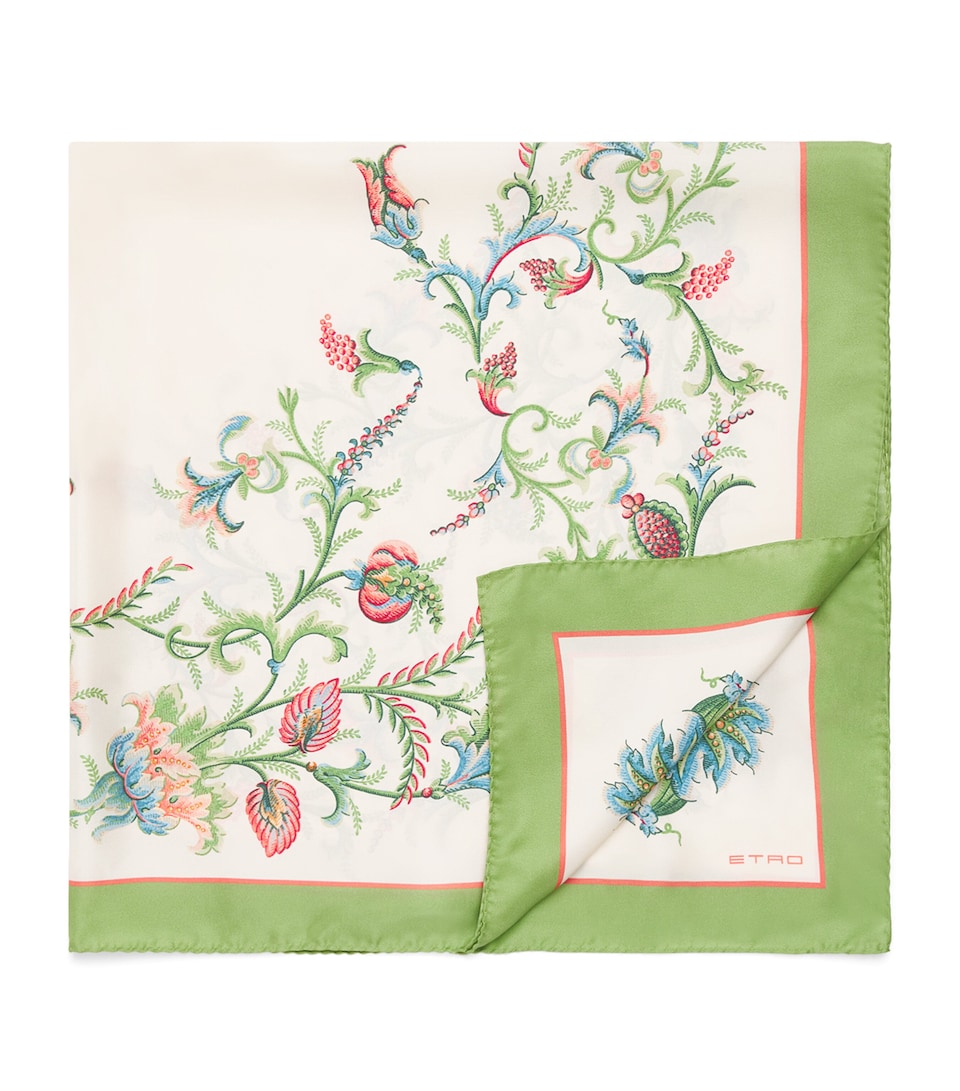 Silk Floral Scarf