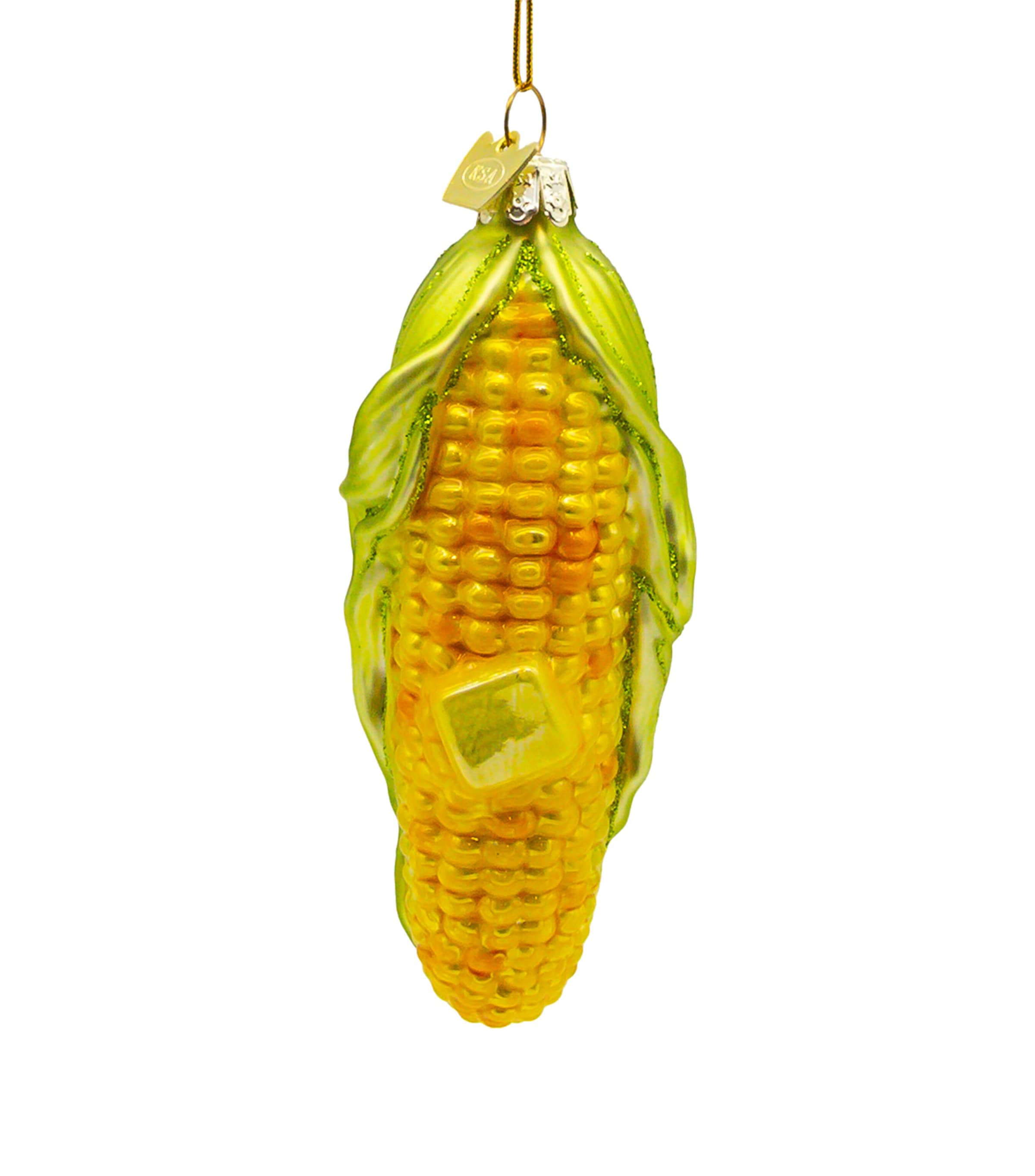 Kurt.S.Adler Glass Sweetcorn Tree Decoration