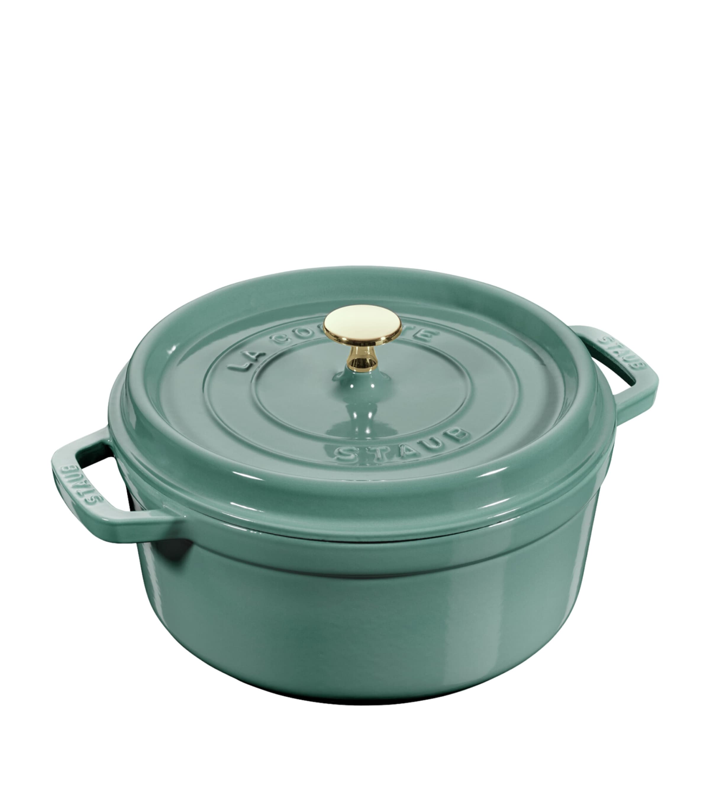 Staub Round Cocotte (24cm) Eucalyptus