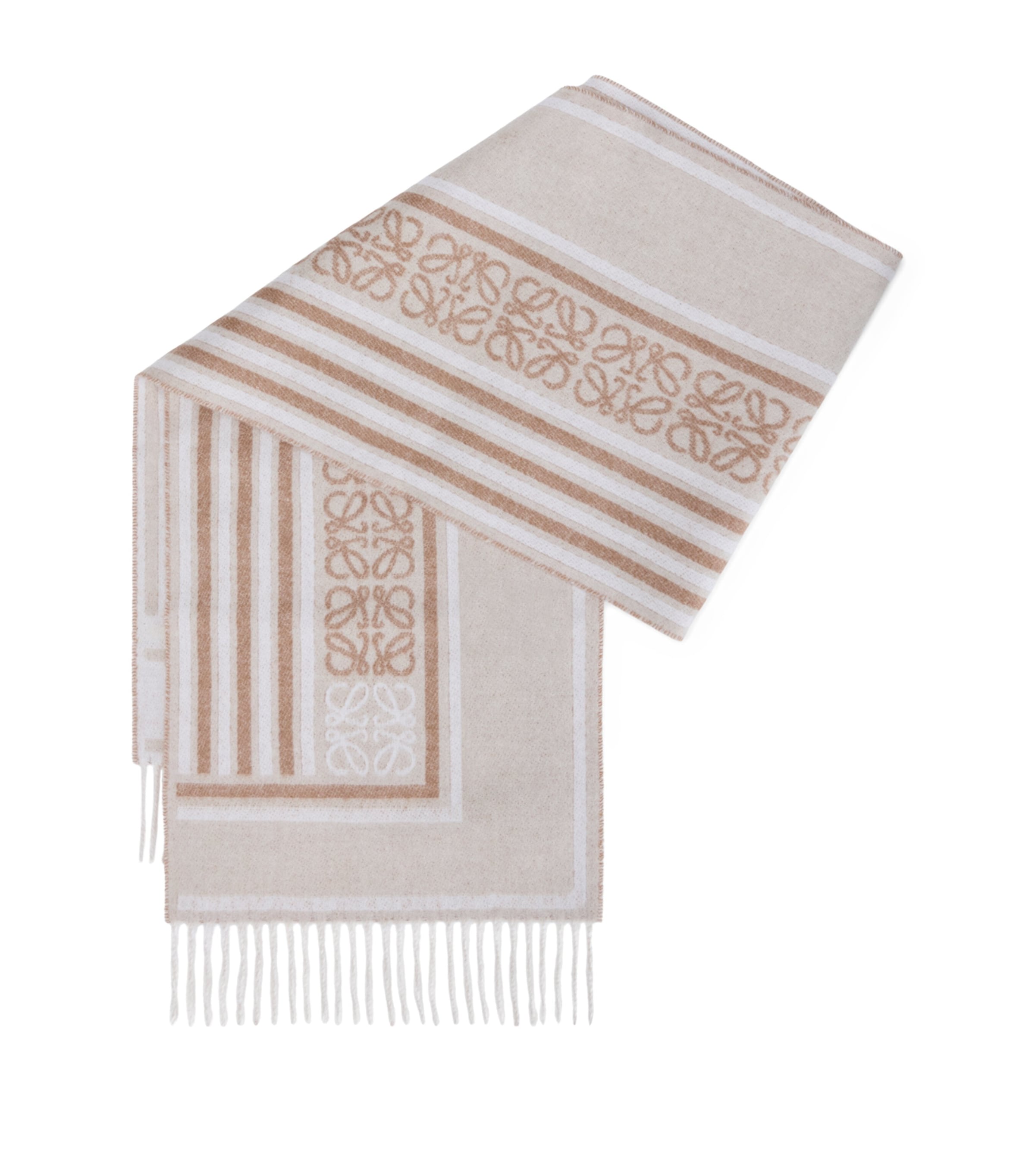 Wool-Cashmere Anagram Scarf