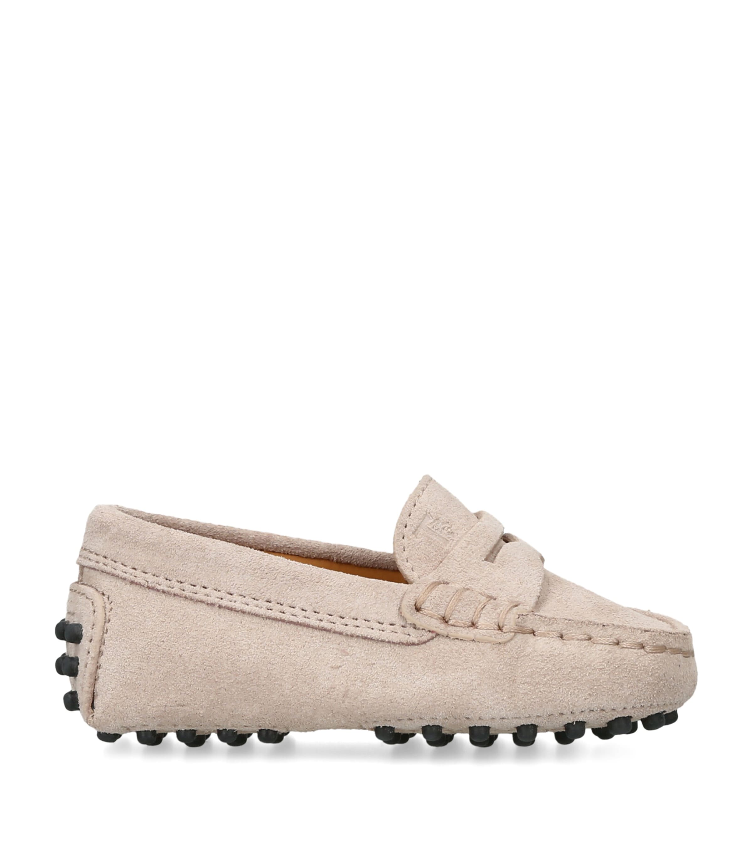 Tod's Suede Gommini Loafers Beige