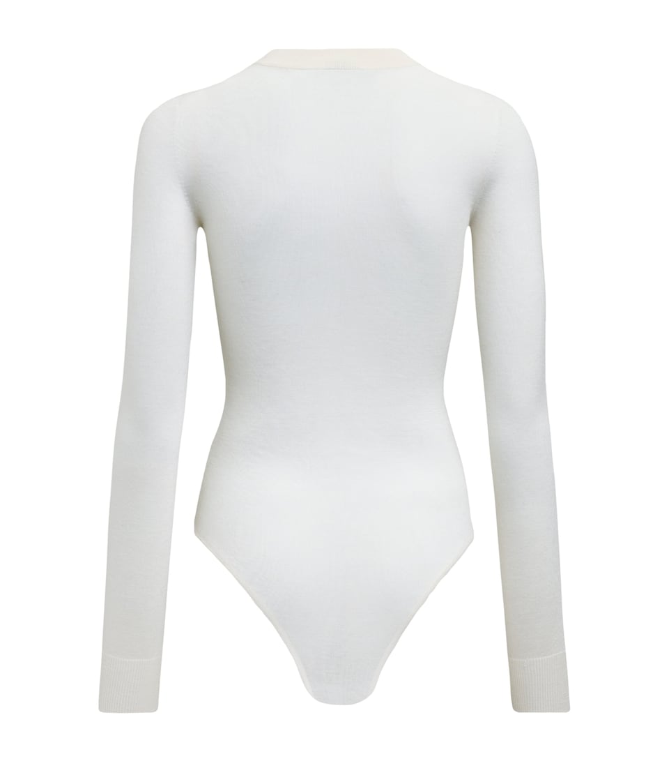 Cashmere Long-Sleeve Bodysuit