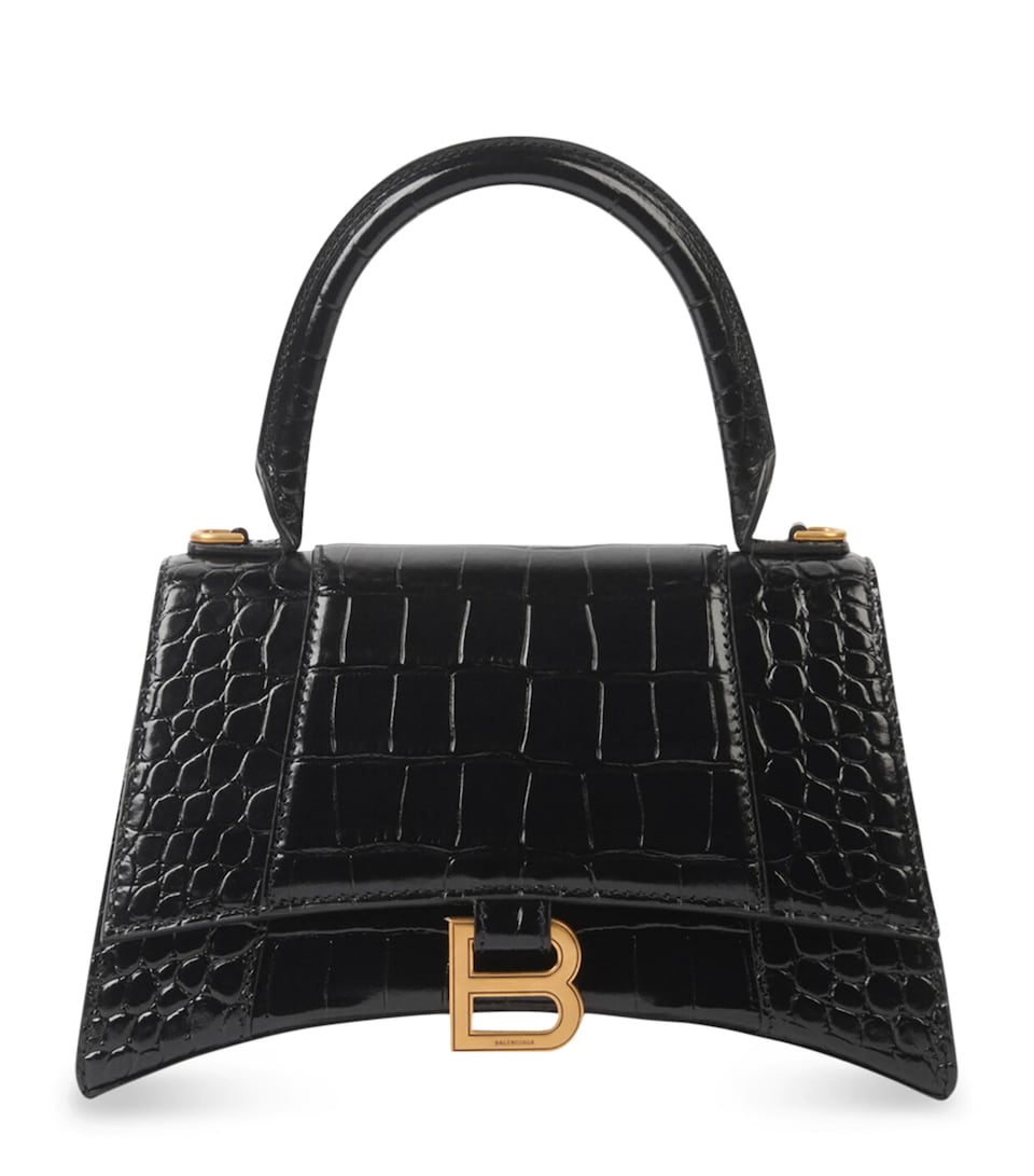 S Hourglass Top-Handle Bag