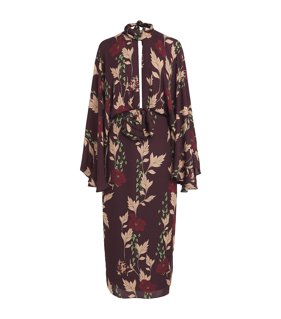 Johanna Ortiz Womens Parajes Lejanos Maxi Dress Wine/sand