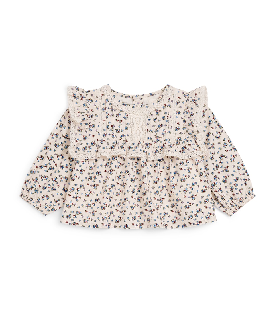Cotton Floral Print Kerien Blouse (3 Years)