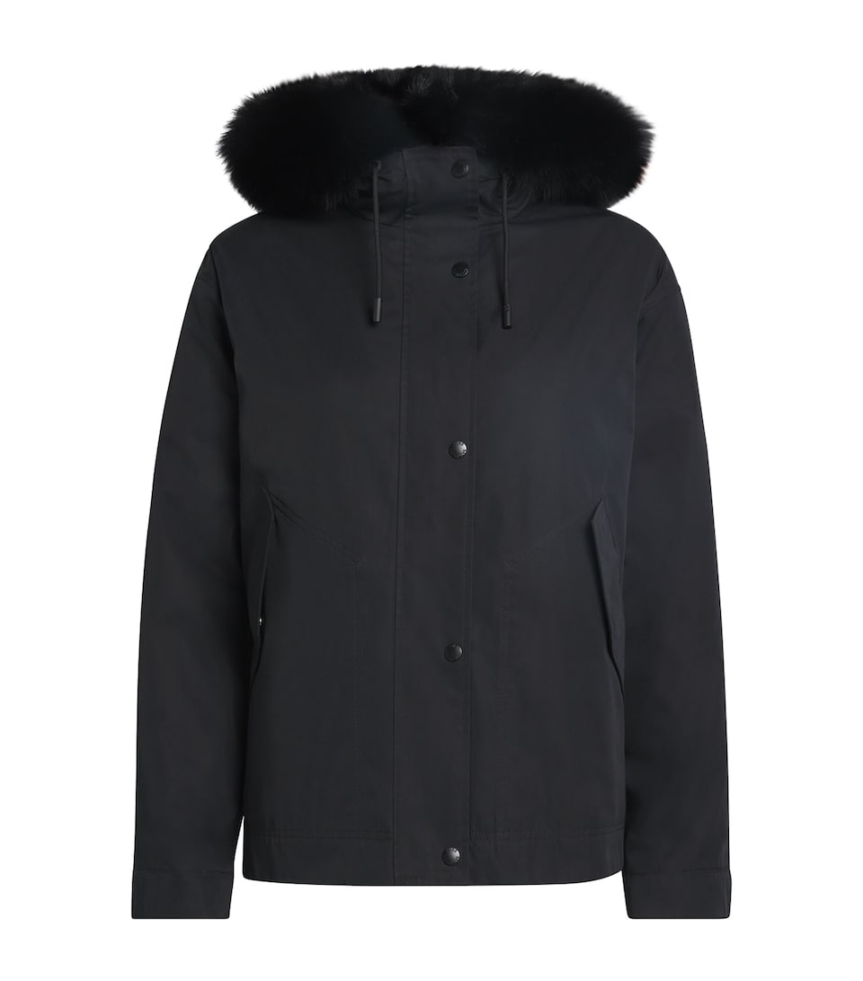 Waterproof Fur-Trim Parka Coat