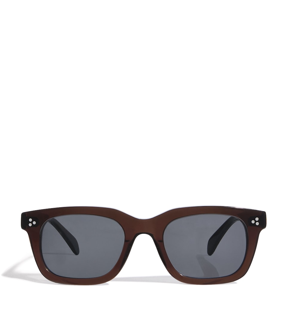 Eleventy Acetate Milano Sunglasses Nero E Grigio Medio