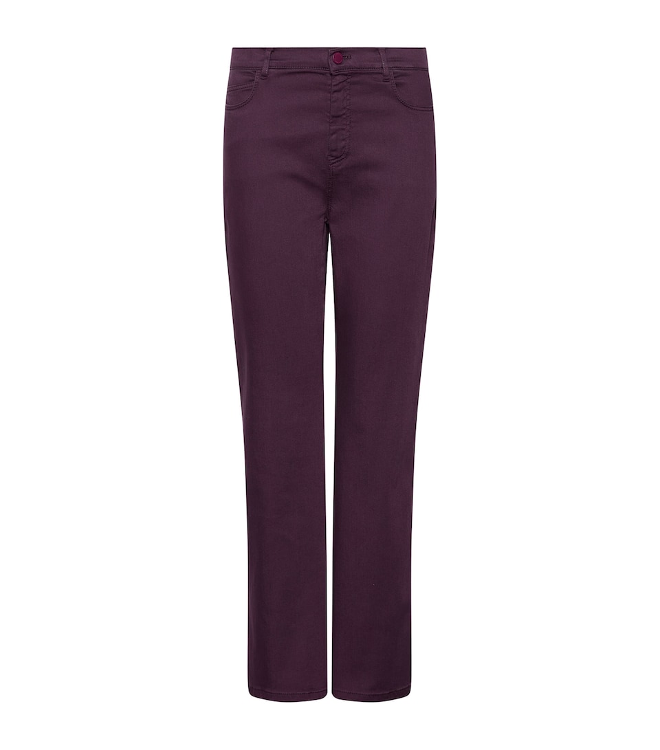 Marella Womens Straight Jeans Blackberry