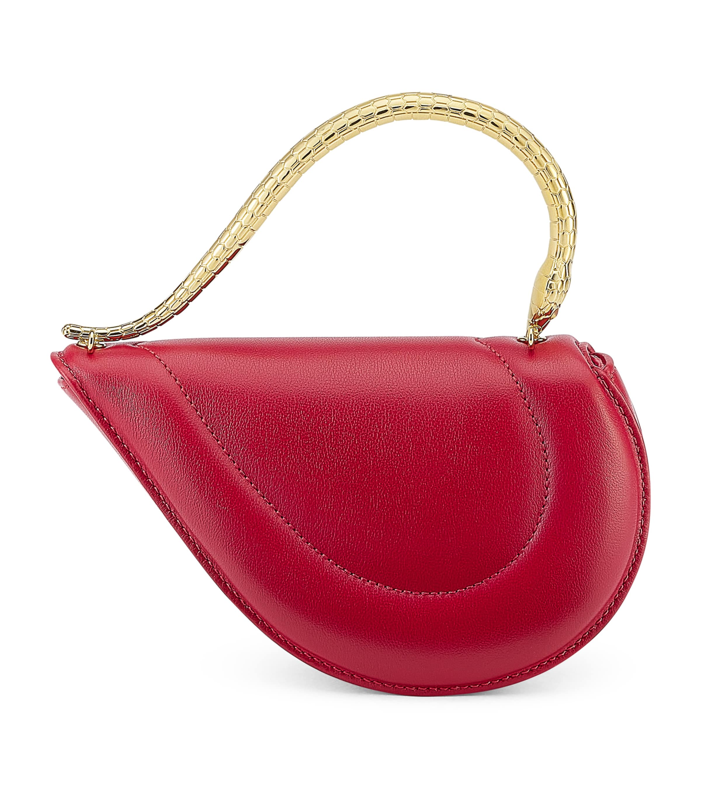 Leather Serpenti Cuore 1968 Top-Handle Bag