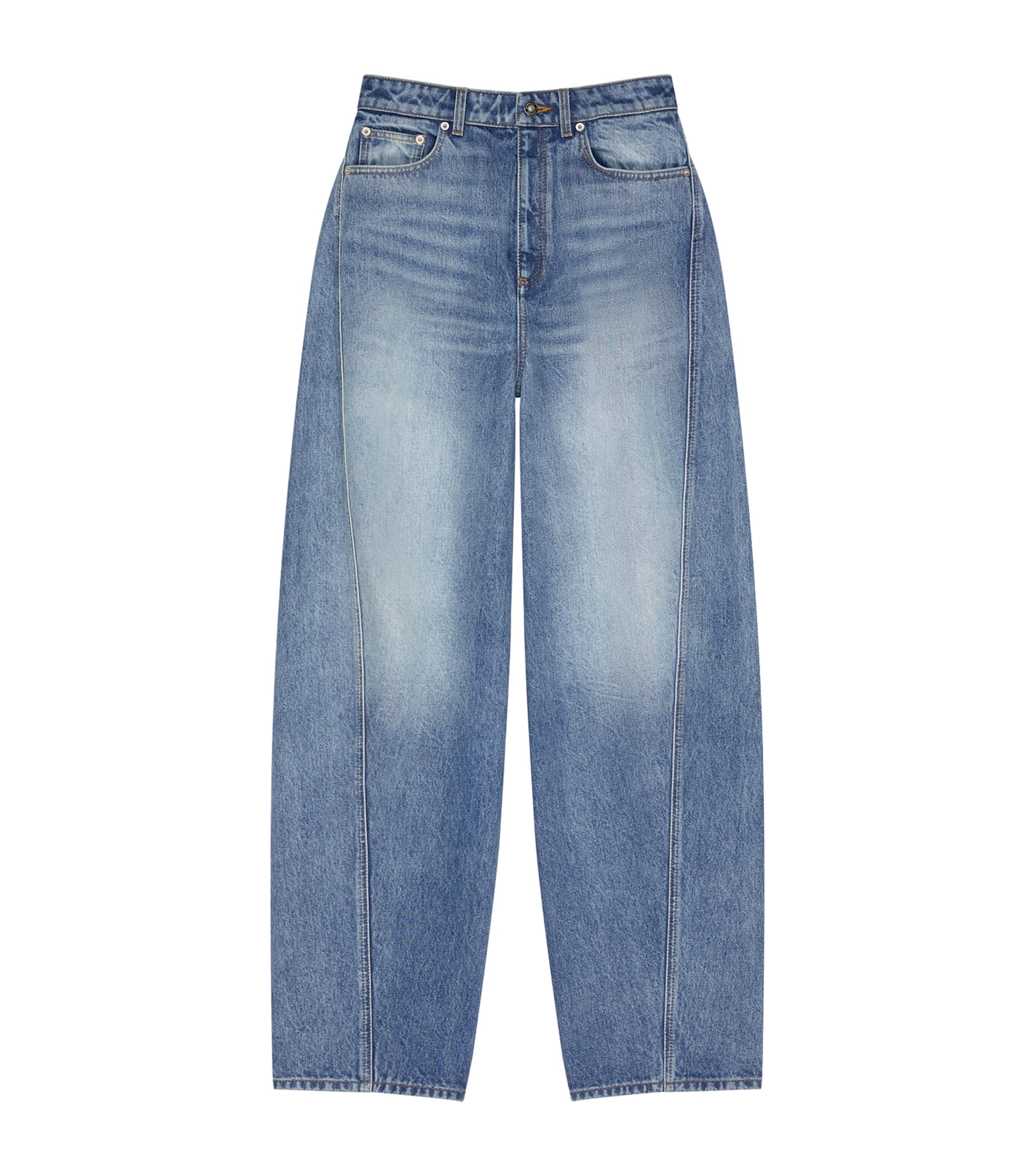 Givenchy Womens Faded Cocoon Wide-Leg Jeans