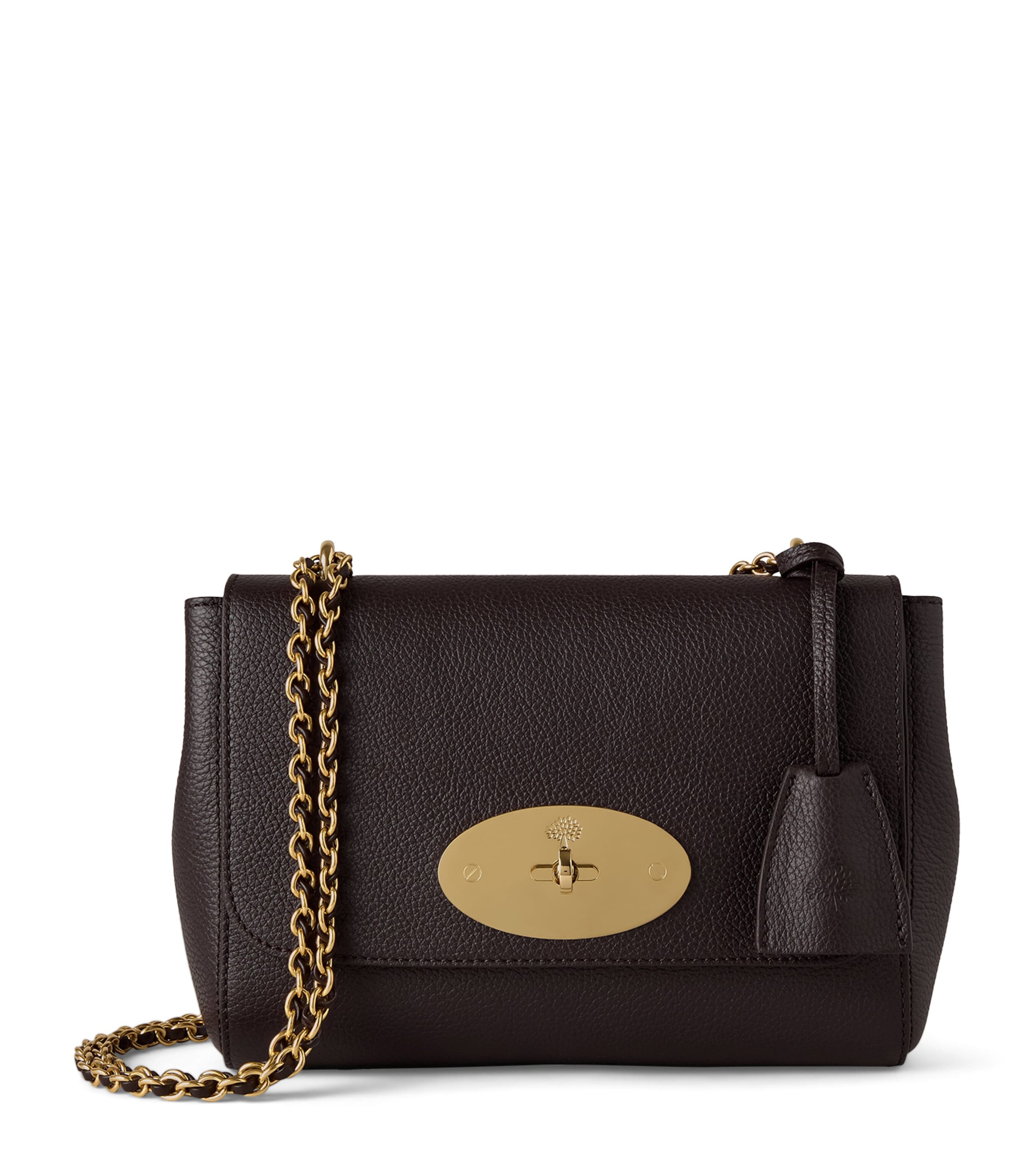 Mulberry Brown Leather Lily Shoulder Bag | Harrods UK