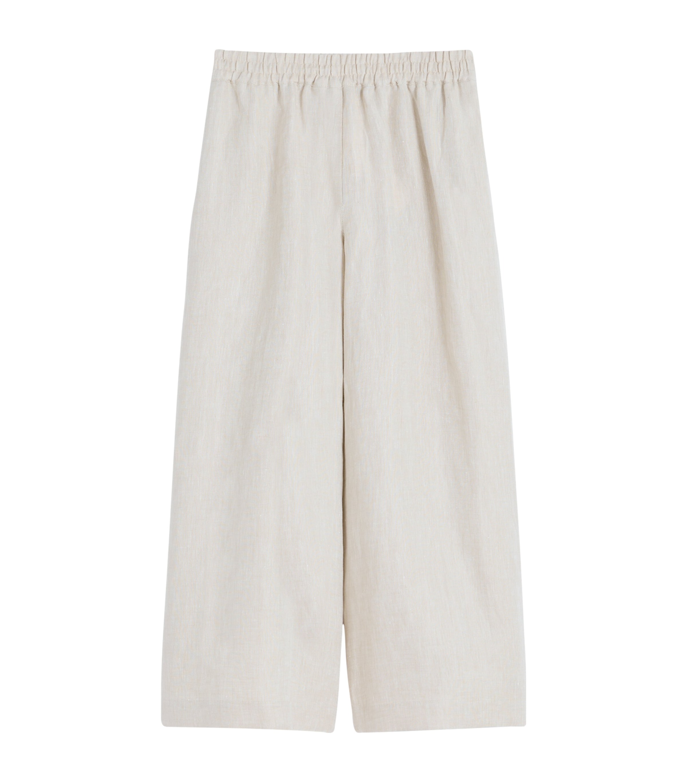Weekend Max Mara Womens Linen Wide-Leg Trousers Ecru