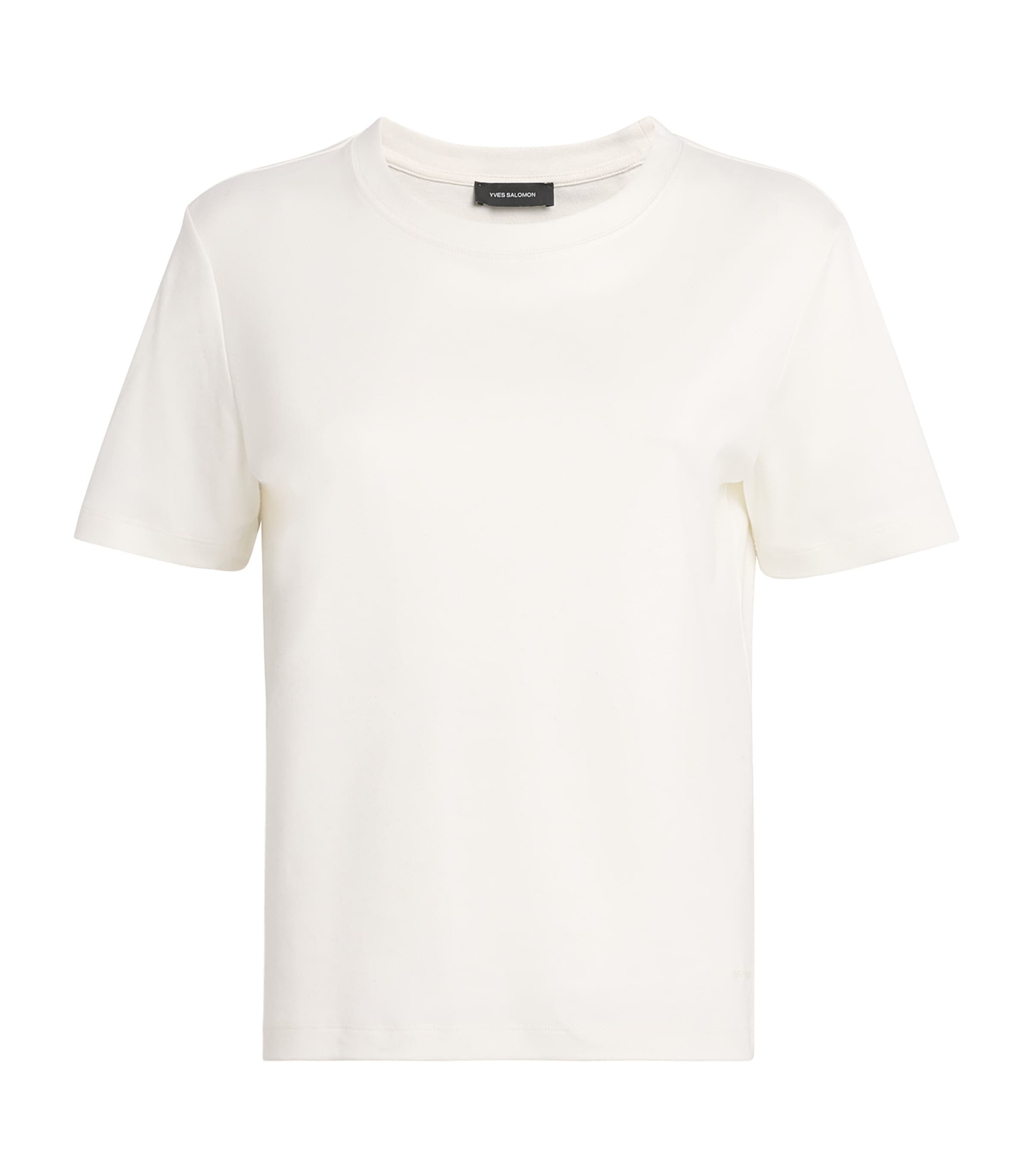 Yves Salomon Womens Pima Cotton-Silk Interlock T-Shirt