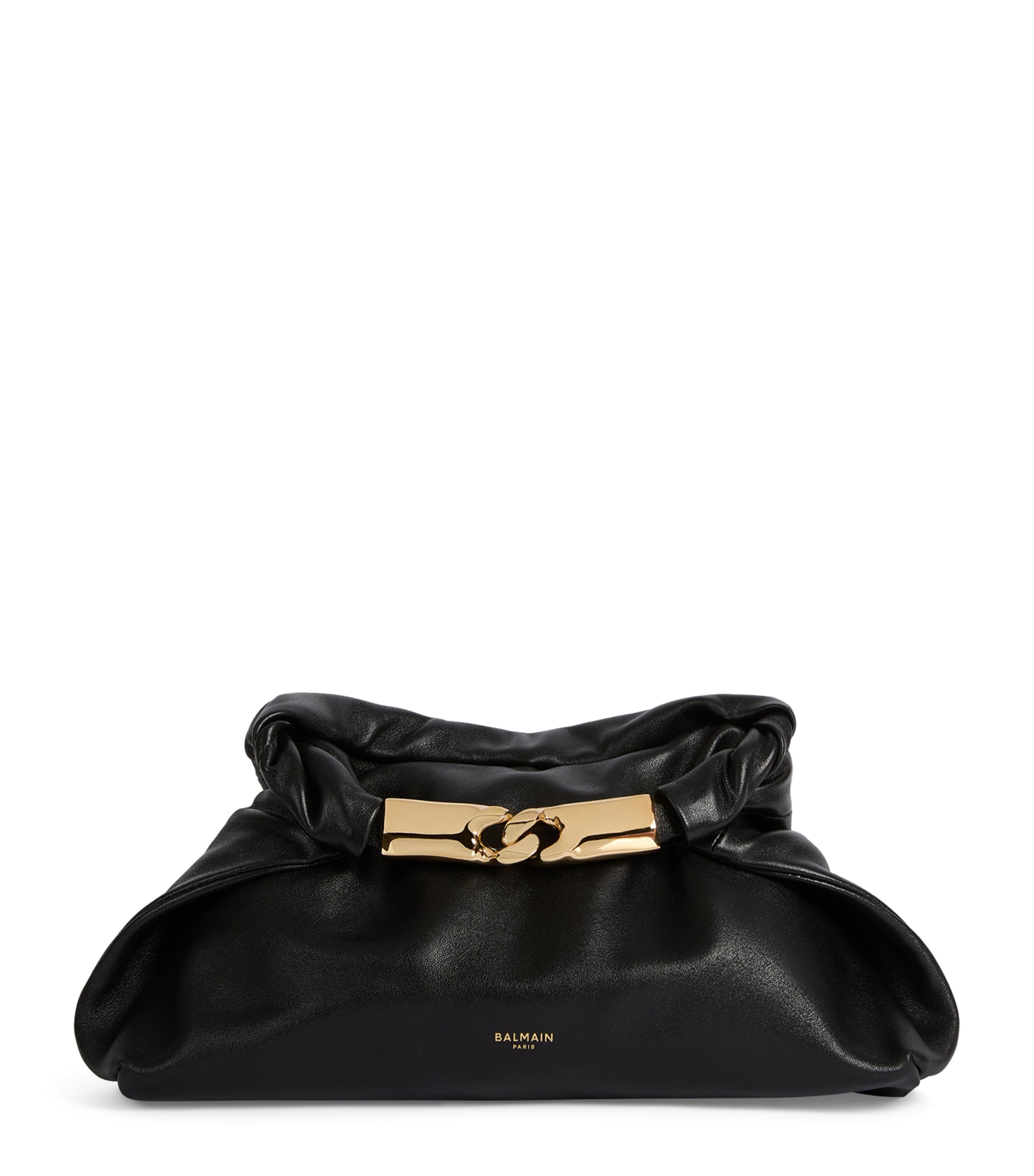Balmain Small Lambskin Dinner at 8 Shoulder Bag Noir