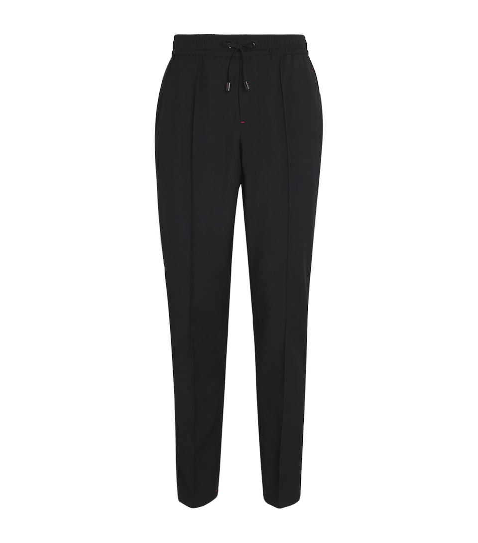 Wool-Mohair Drawstring Trousers
