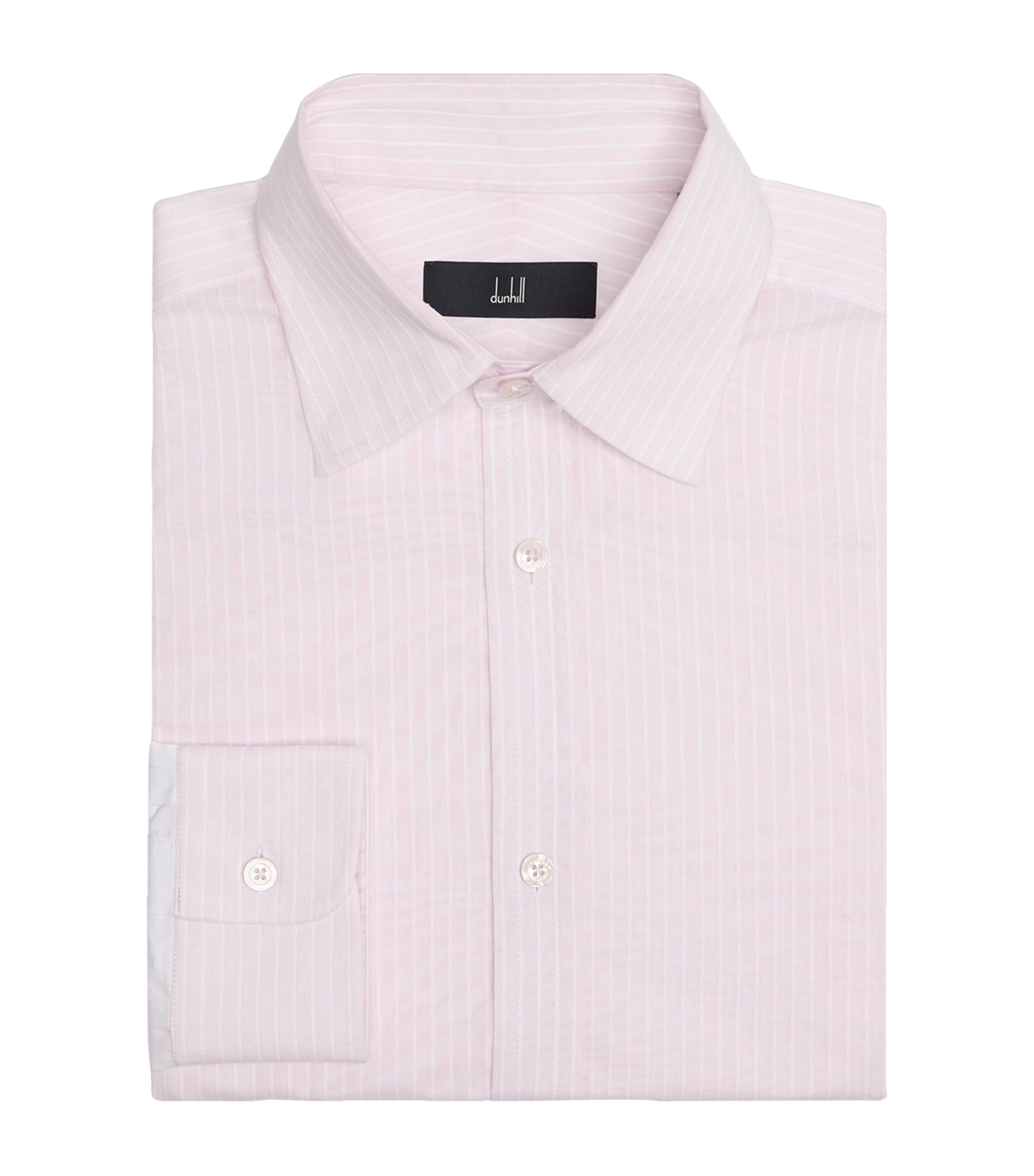 Dunhill Mens Cotton Stripe Shirt Pink