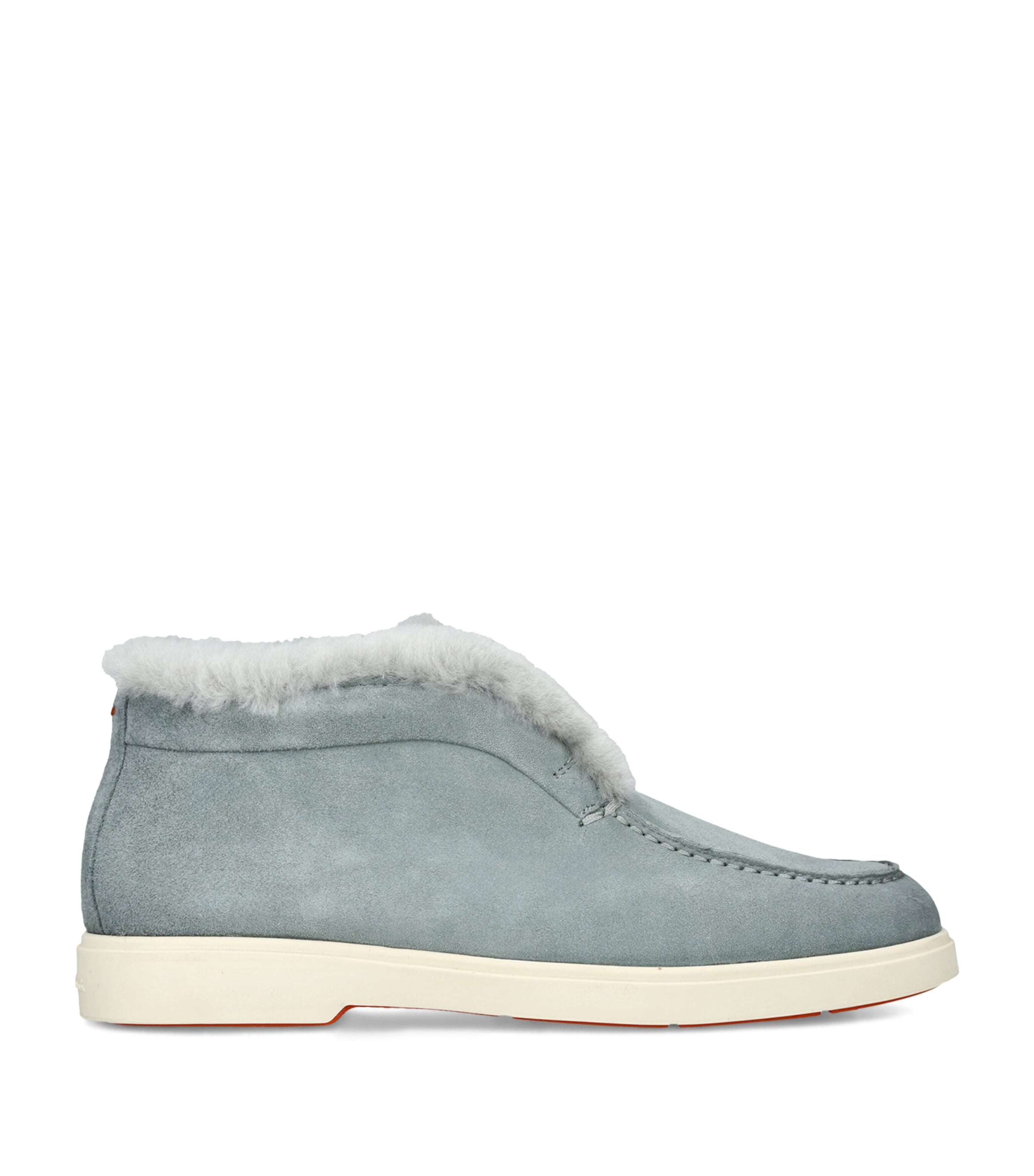 Santoni Suede Fortune Ankle Boots Grey