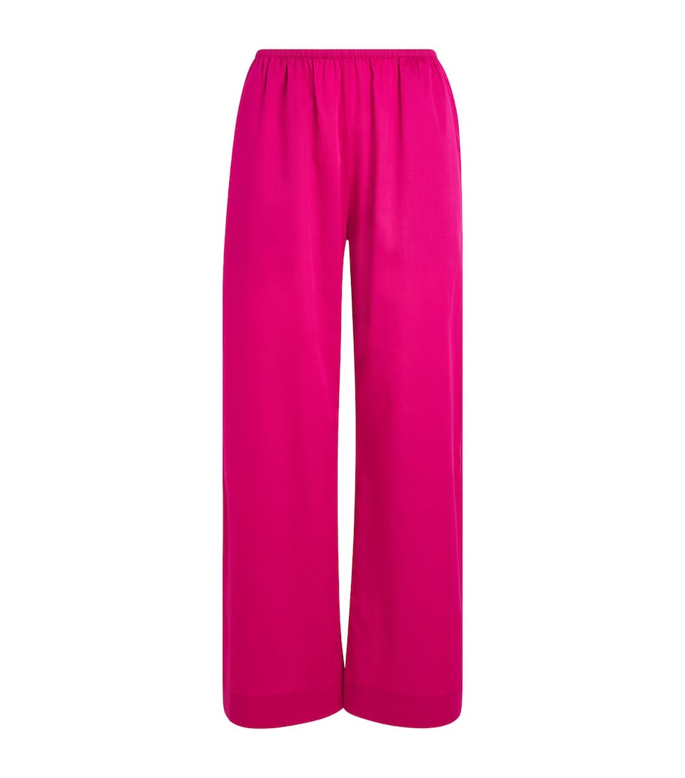 LESET Womens Cotton Yoko Trousers Amaranth