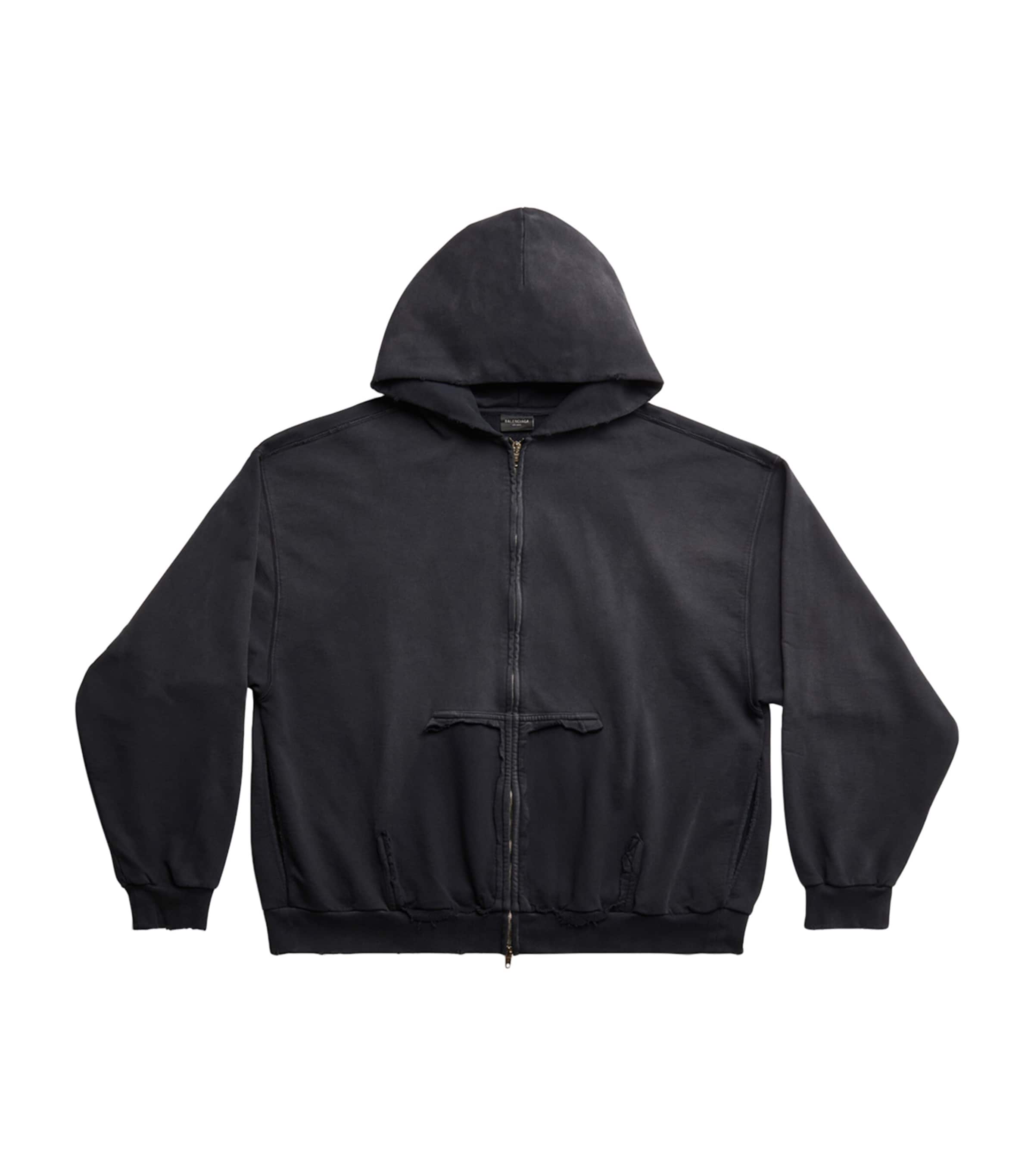 Balenciaga Political Campaign Inside-Out Zip-Up Hoodie