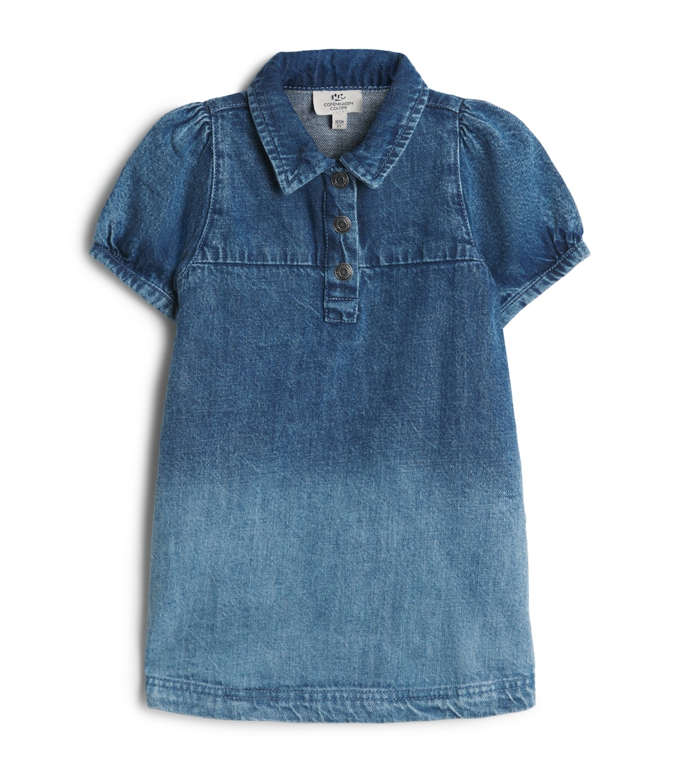 Copenhagen Colors Block Spray Denim Dress (2-12 Years) Block Spray
