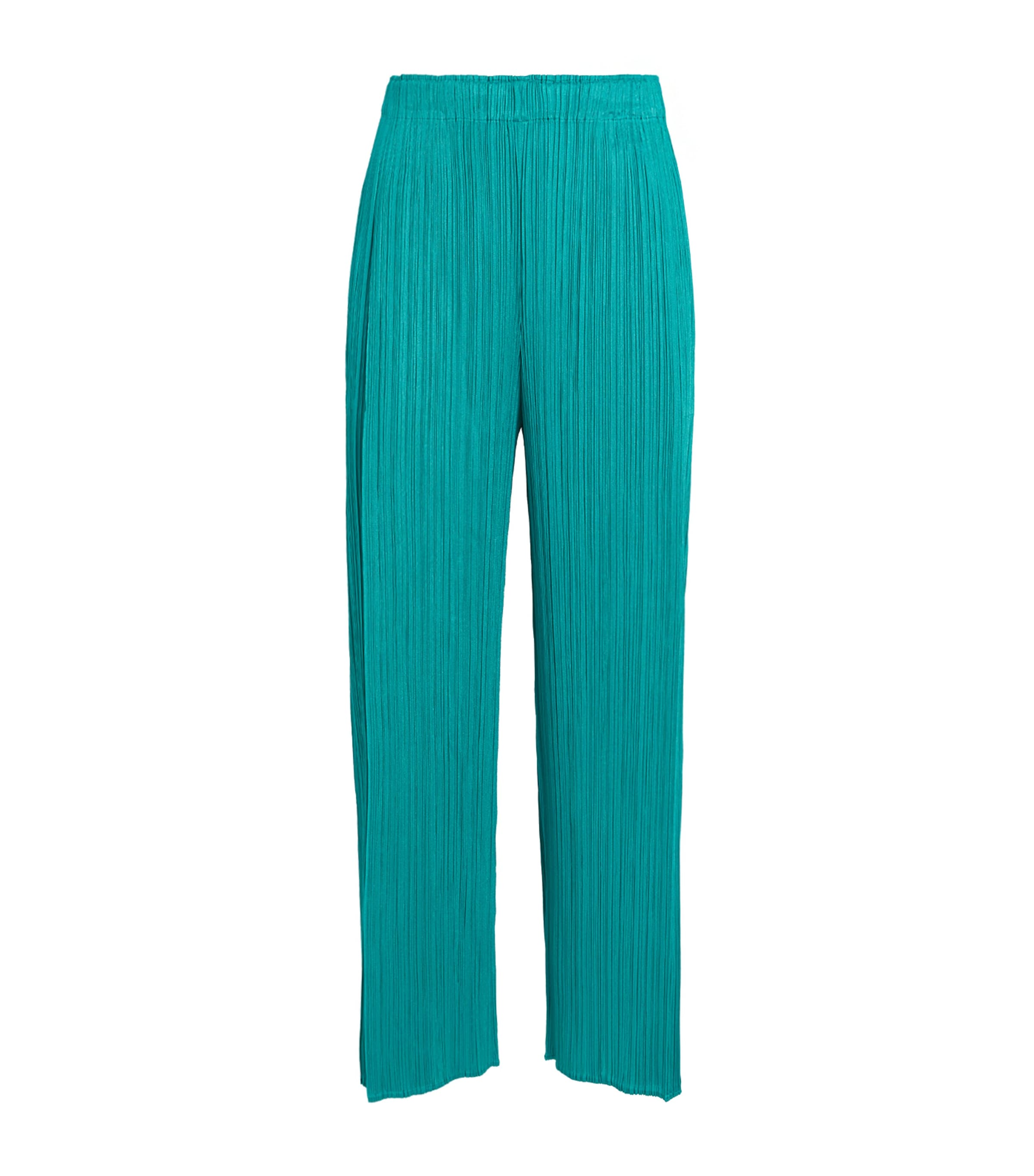 Pleats Please Issey Miyake Womens Monthly Colors June Trousers Blue Green