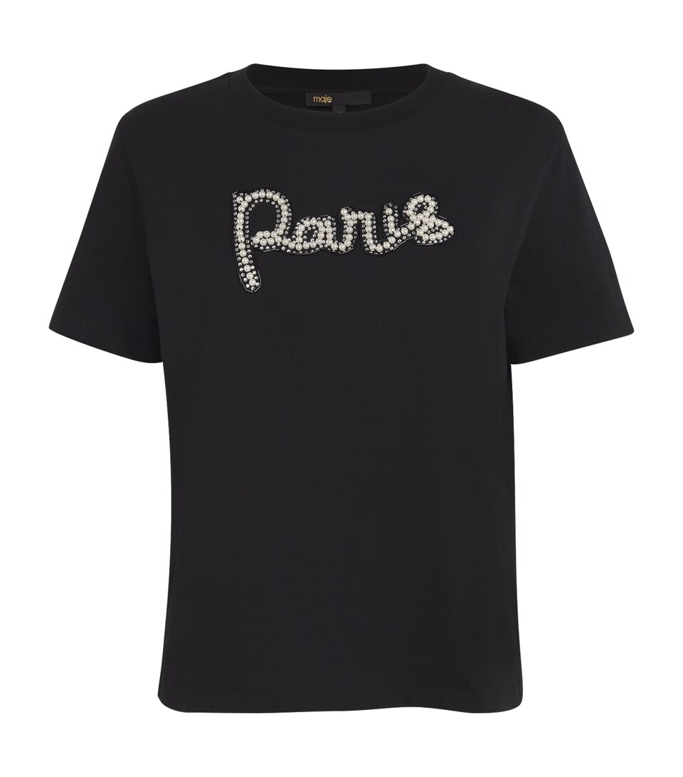 Cotton Paris-Embellished T-Shirt