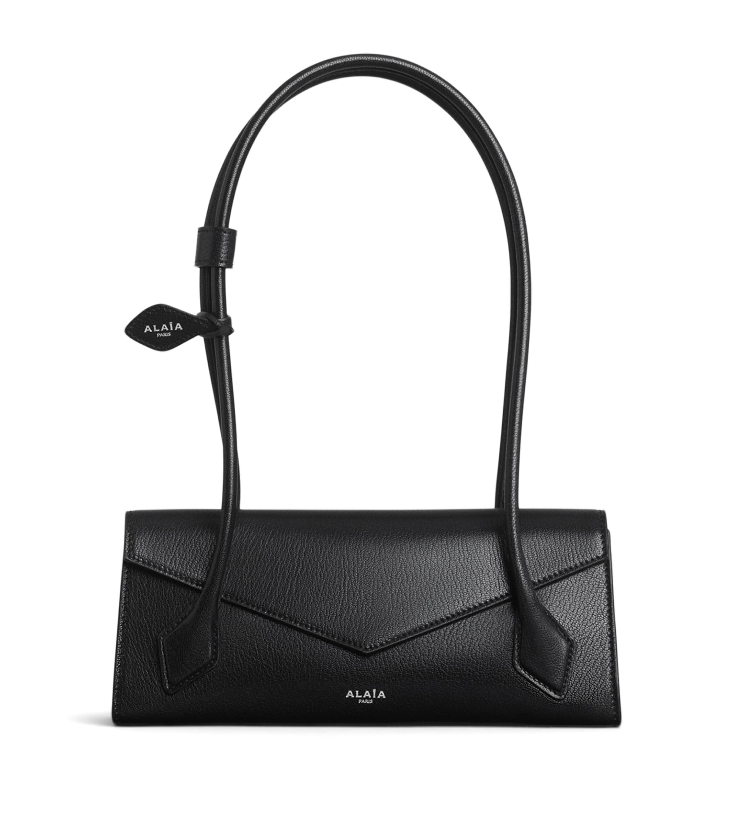 Alaïa Small Leather Le Teckel Shoulder Bag Black