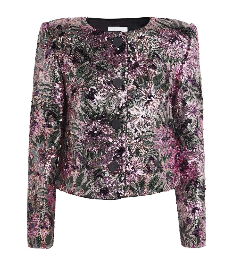 Sequinned Floral Jacket