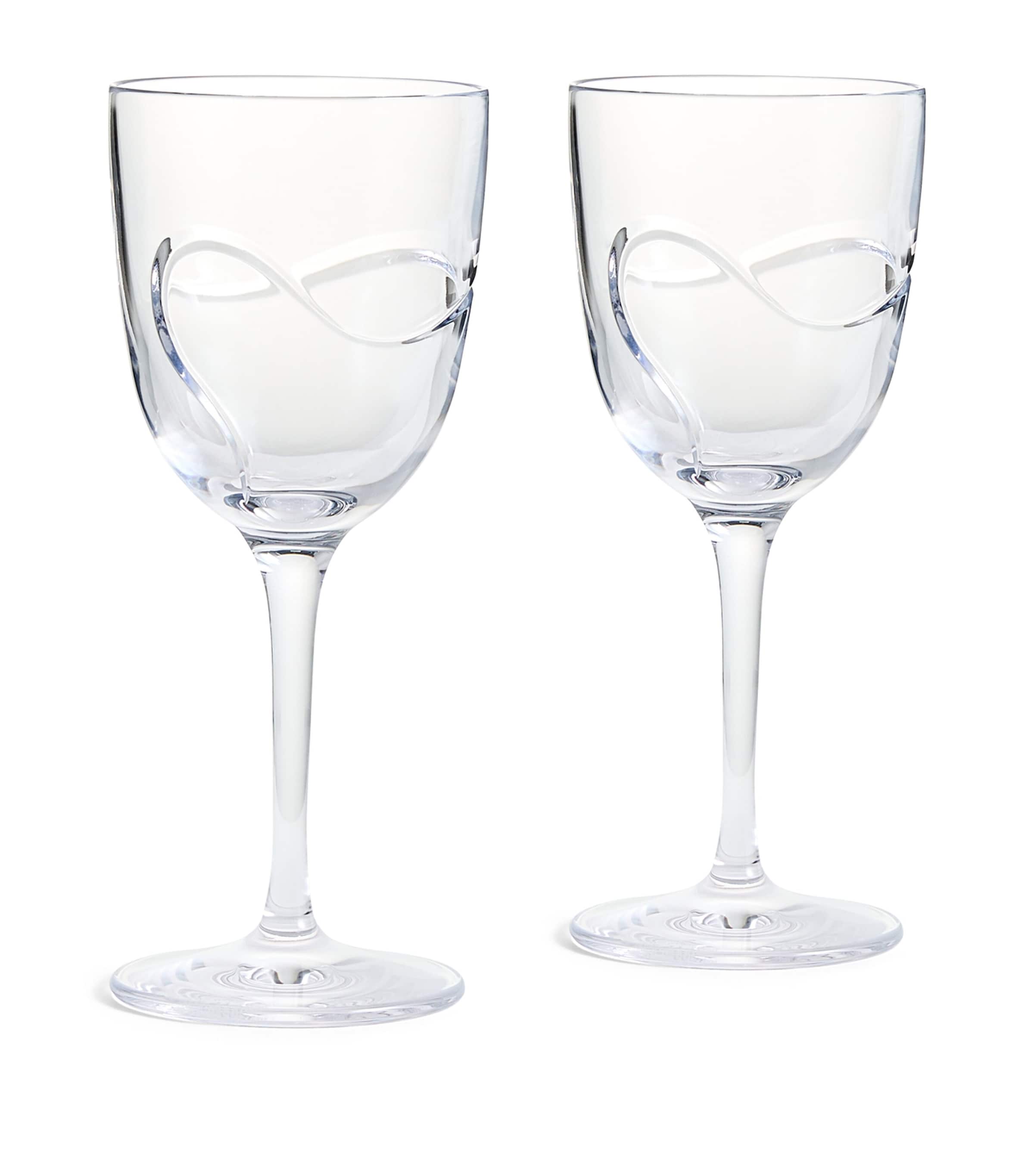 Wedgwood x Vera Wang Luxe Graphite Red Wine Glasses (Set of 2) Clear