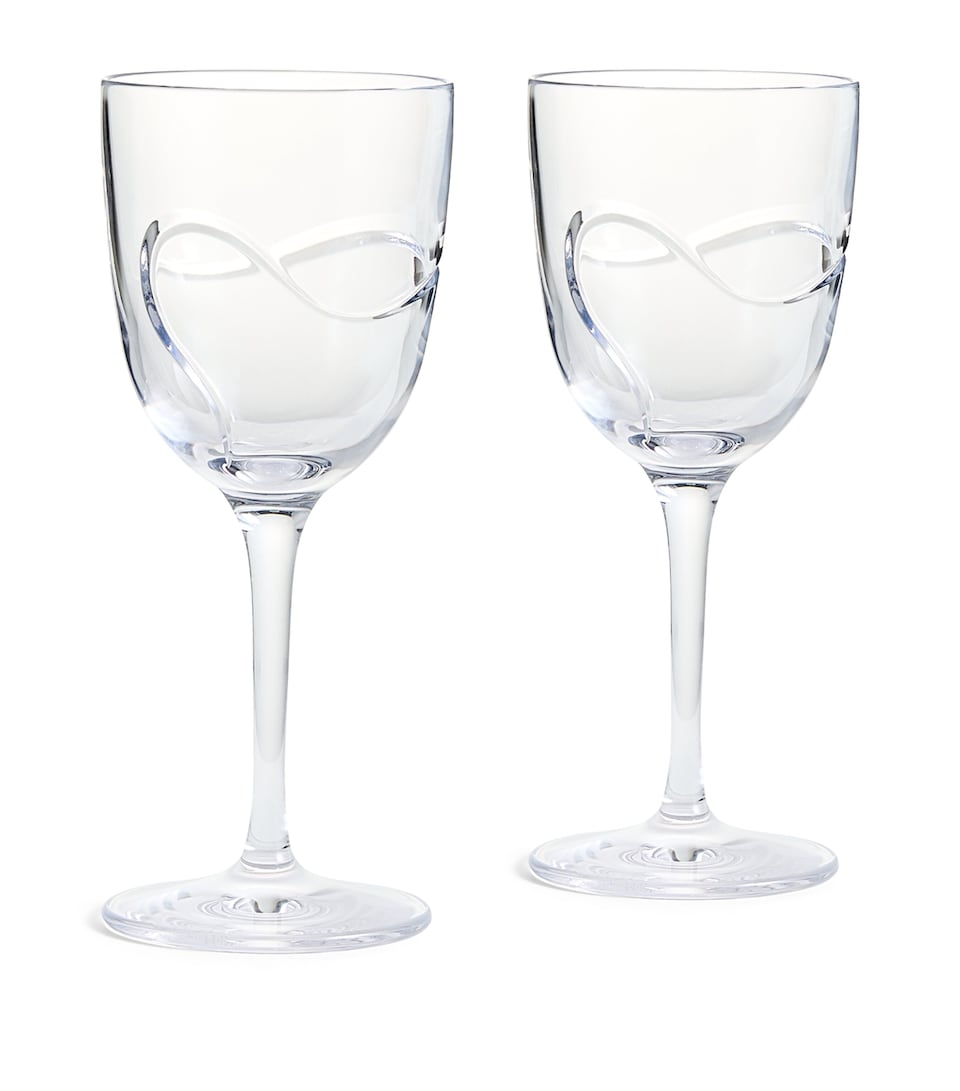 Wedgwood x Vera Wang Luxe Graphite Red Wine Glasses (Set of 2) Clear