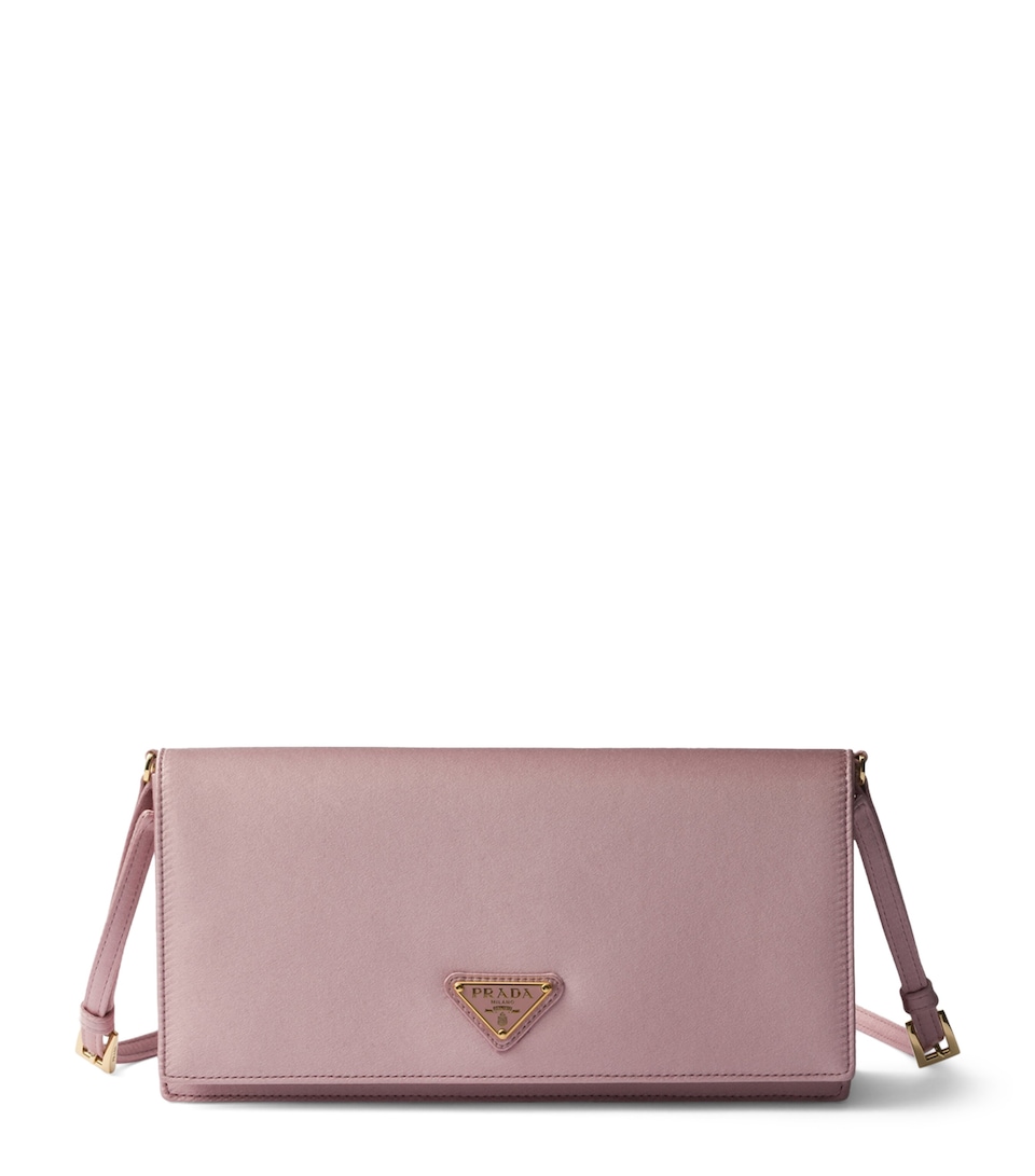 Prada Mini Satin Shoulder Bag Pink