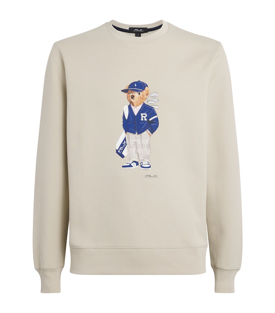 Cotton-Blend Performance Polo Bear Sweatshirt