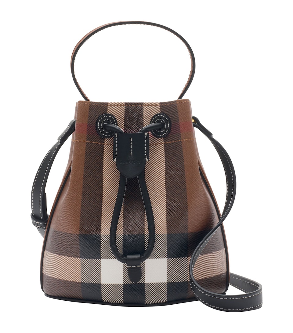 Mini Check Bucket Bag