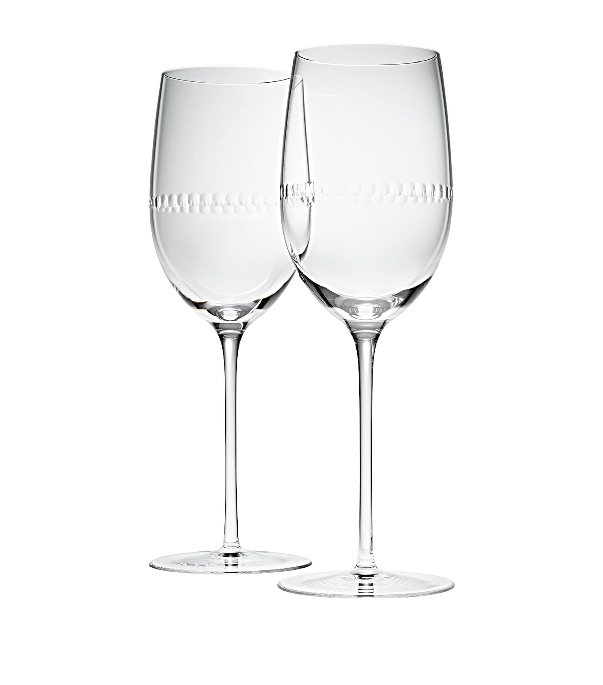 Christofle Set of 2 Perles Water Glasses (300ml)