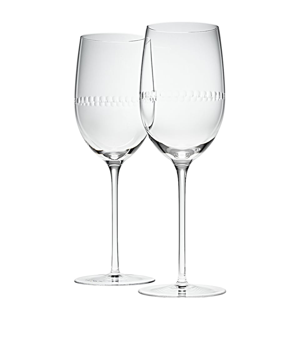 Christofle Set of 2 Perles Water Glasses (300ml)
