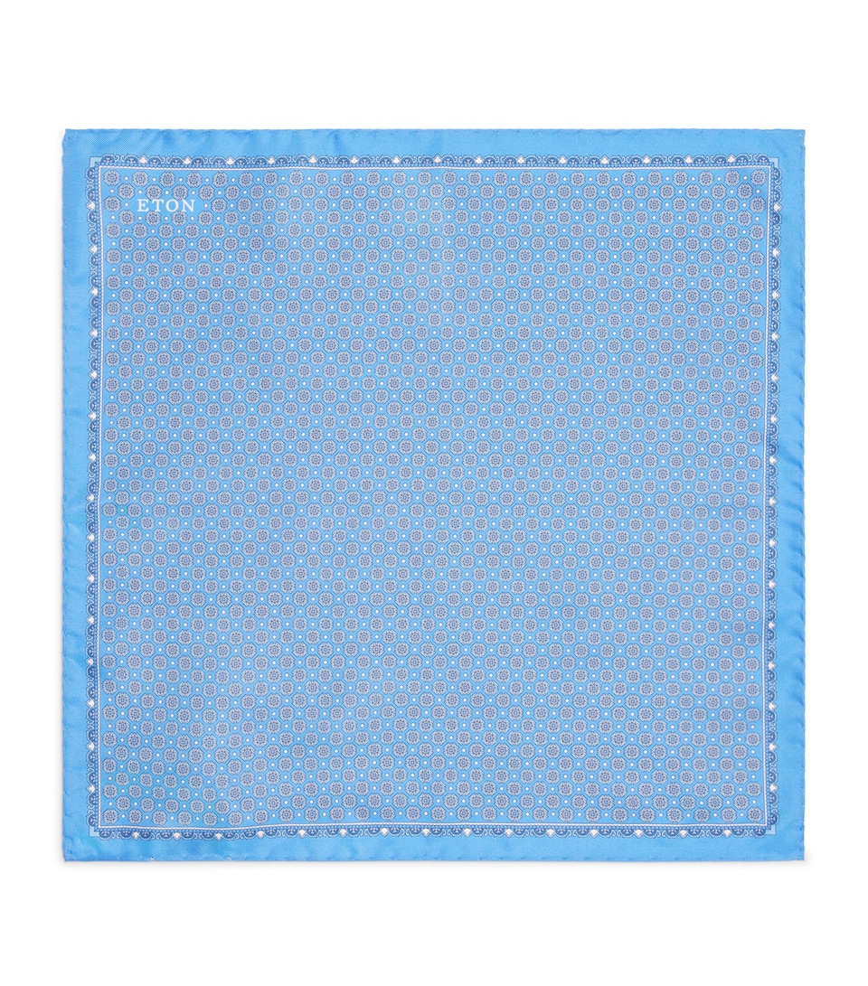 Silk Geometric Pocket Square