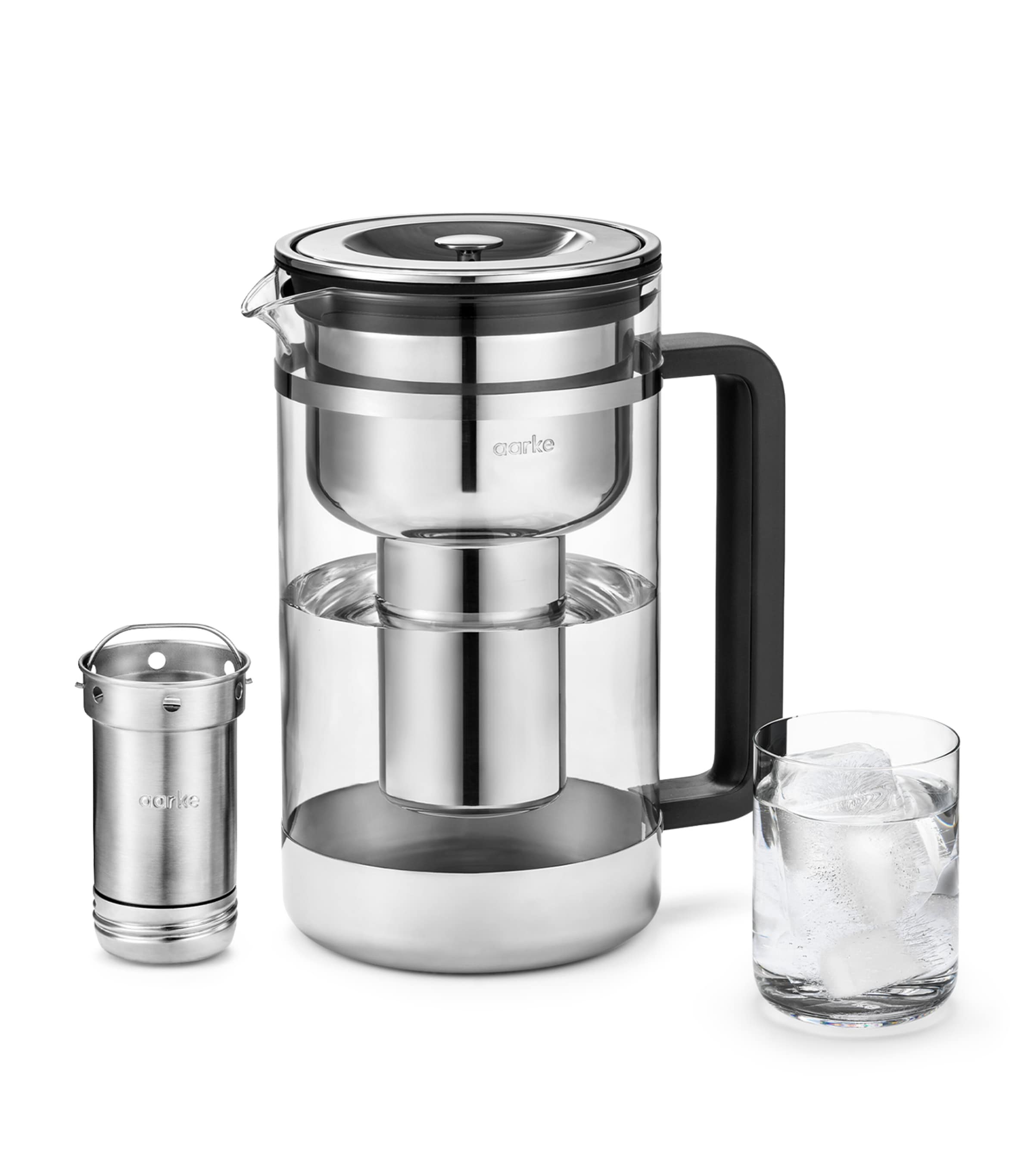 AARKE Purifier Water Filter Jug (1.7L) Glass