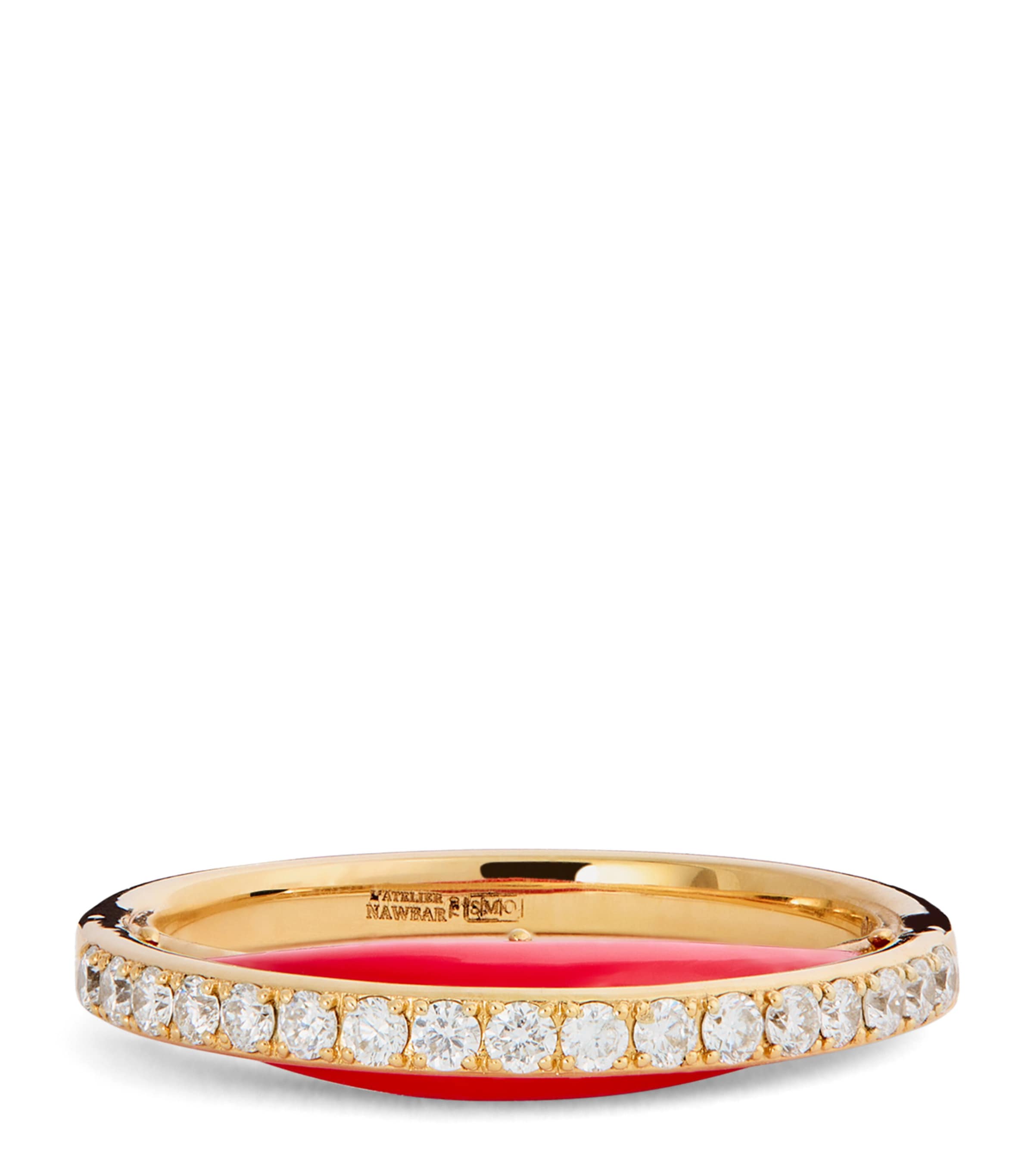 L'ATELIER NAWBAR Yellow Gold and Diamond Bloop Moon Lot N*91 Ring (Size 53) Yellow Gold