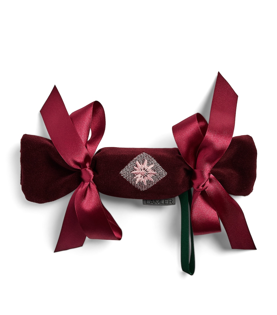 Lamler Mini Velvet Christmas Cracker Burgundy/pink
