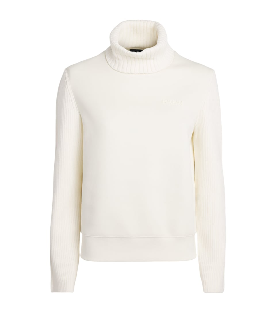 Mackage Womens Cotton-Blend Knitted Raleigh Sweater Cream