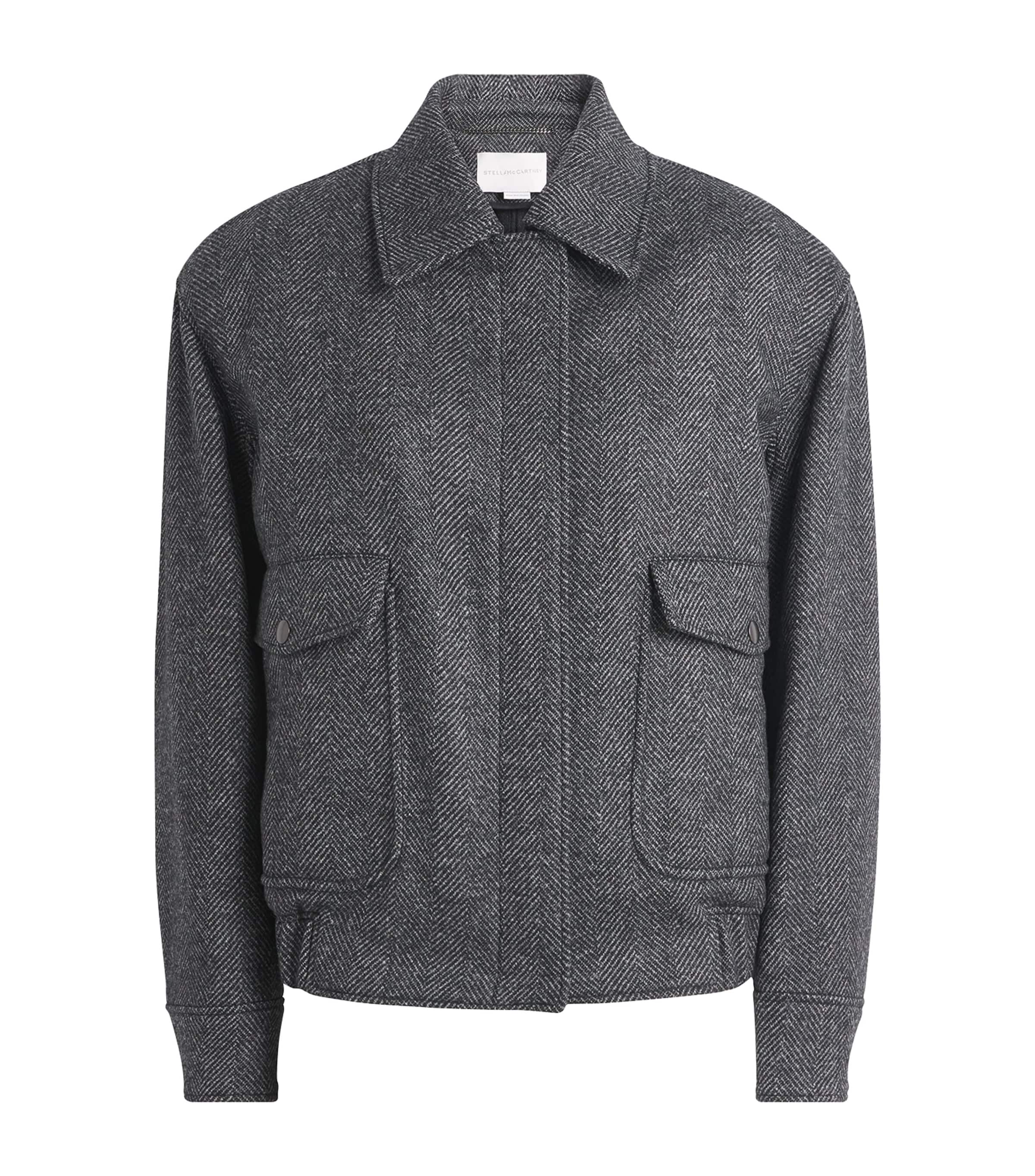 Wool Herringbone Field Jacket
