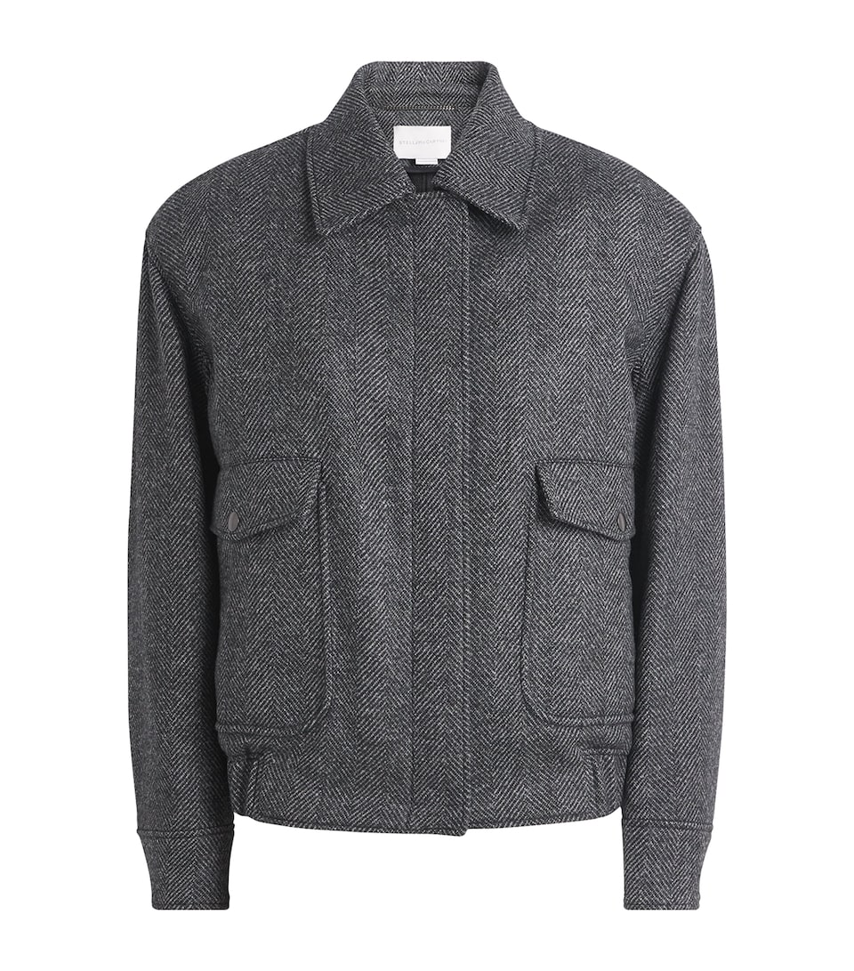 Wool Herringbone Field Jacket