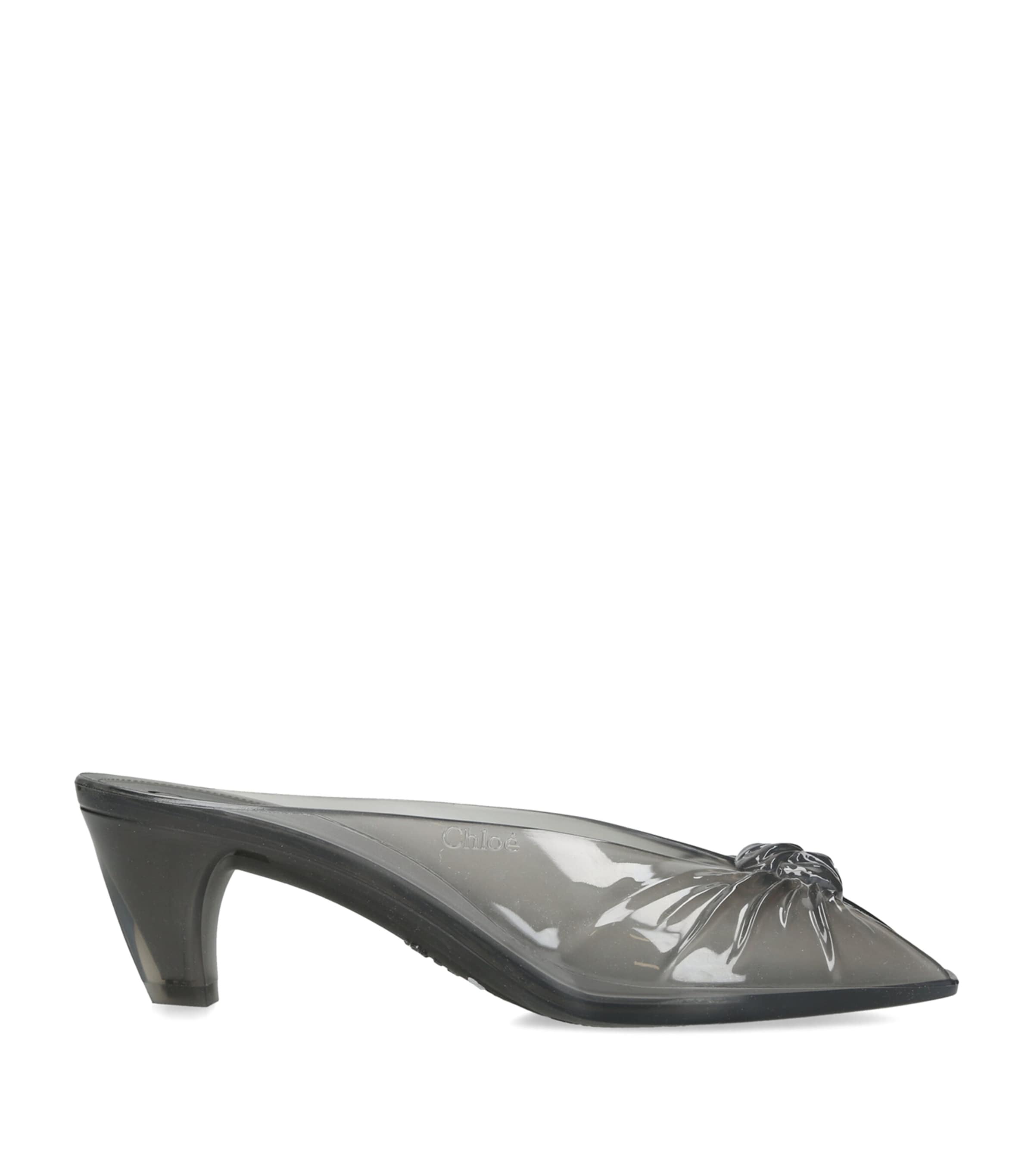 Chloé Jelly Heeled Mules 30 Grey