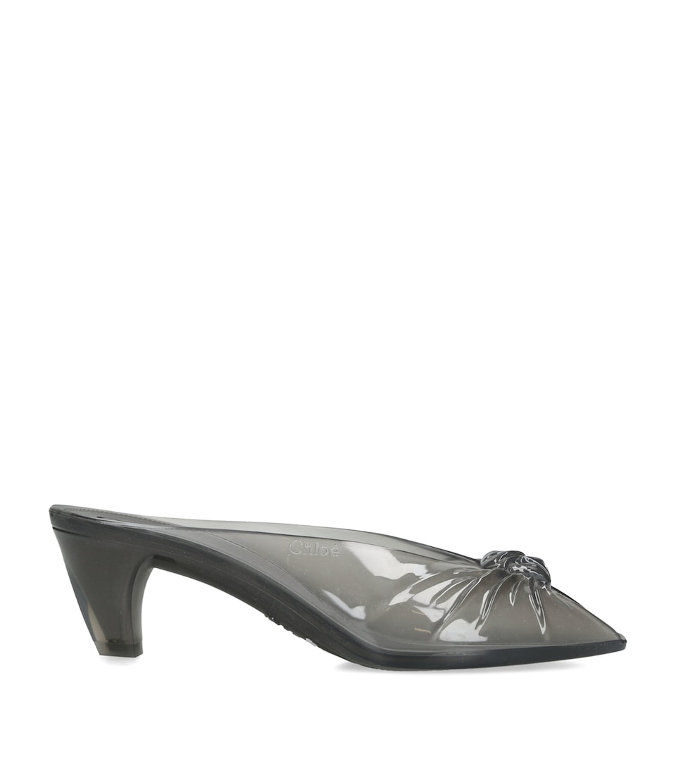 Chloé Jelly Heeled Mules 30 Grey