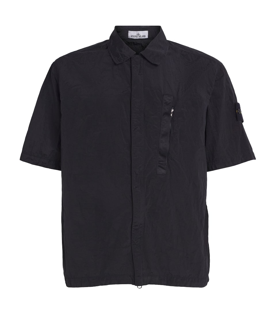 Stone Island Mens Nylon Zip-Up T-Shirt