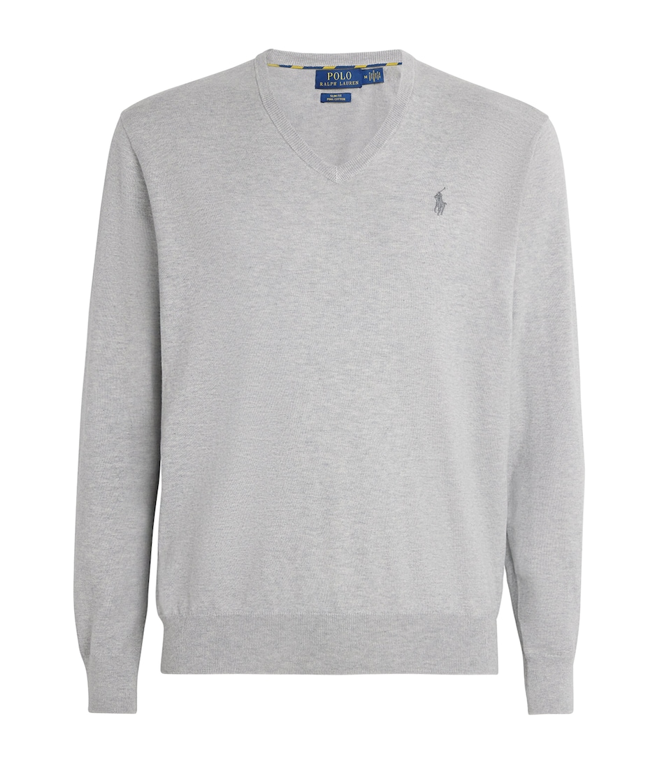 Polo Ralph Lauren Mens Pima Cotton Sweater Andover Heath