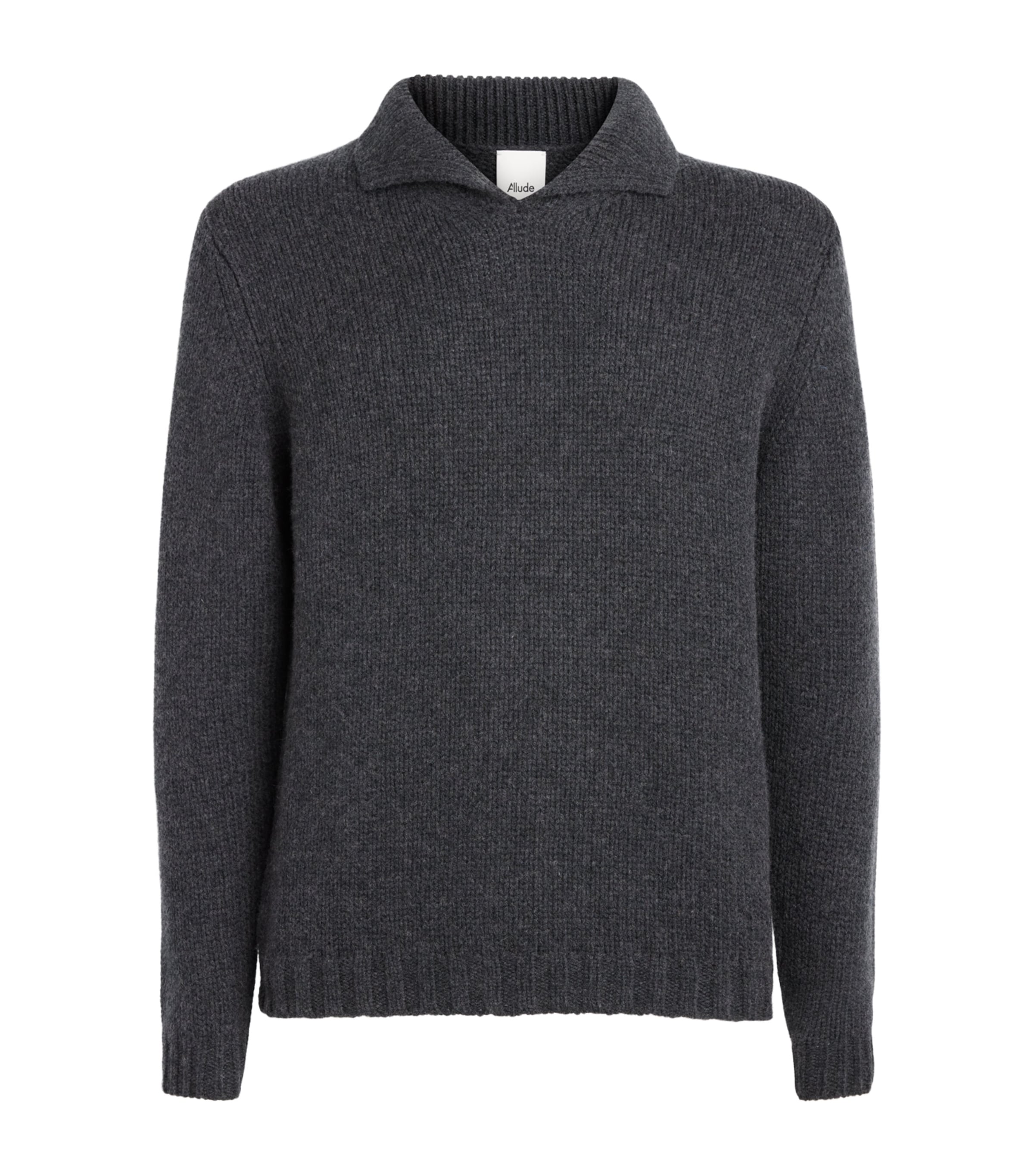 Allude Mens Cashmere Collared Sweater
