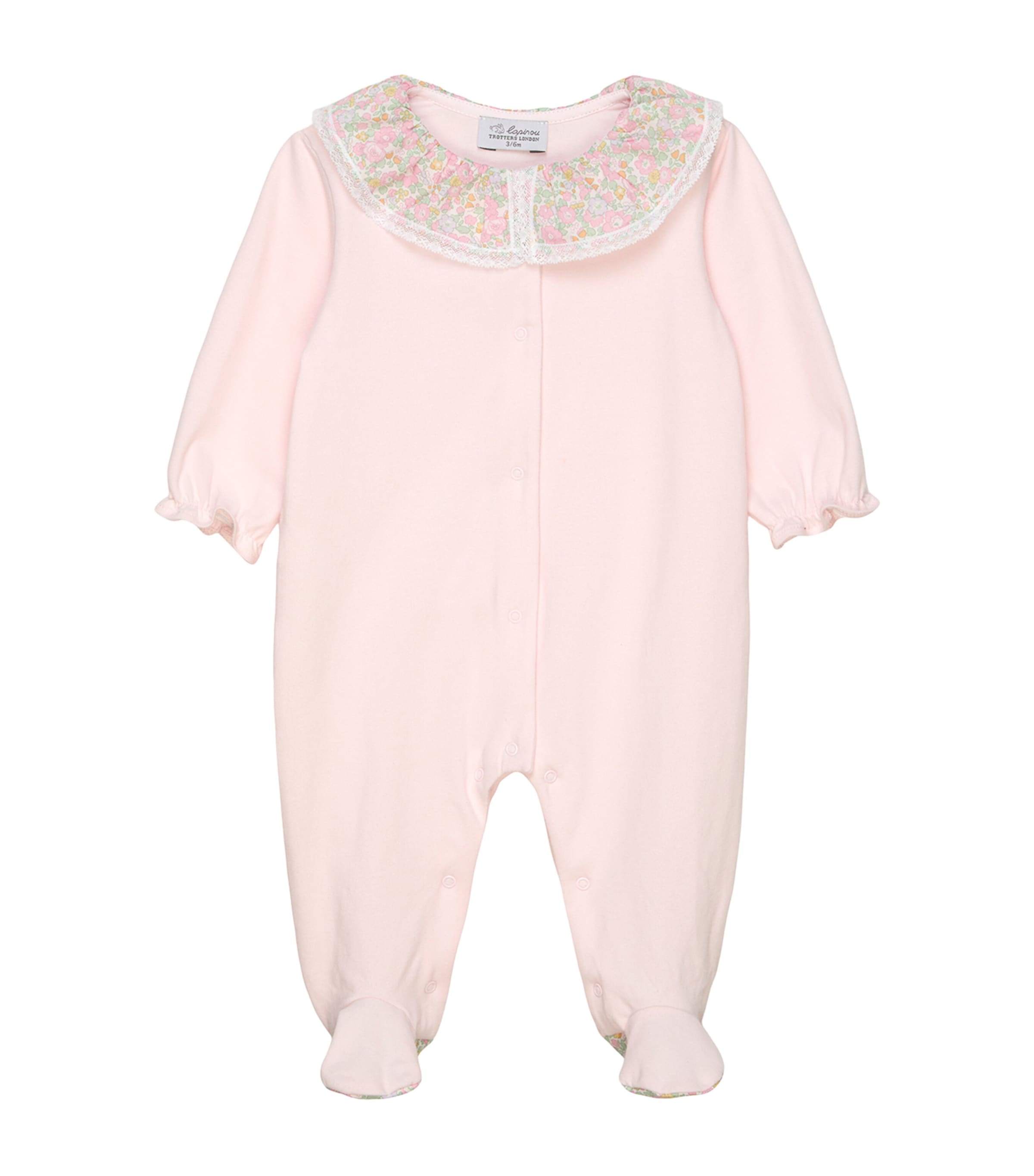 Trotters Liberty Print Betsy Ann All-In-One (0-12 Months) Pale Pink Betsy Ann