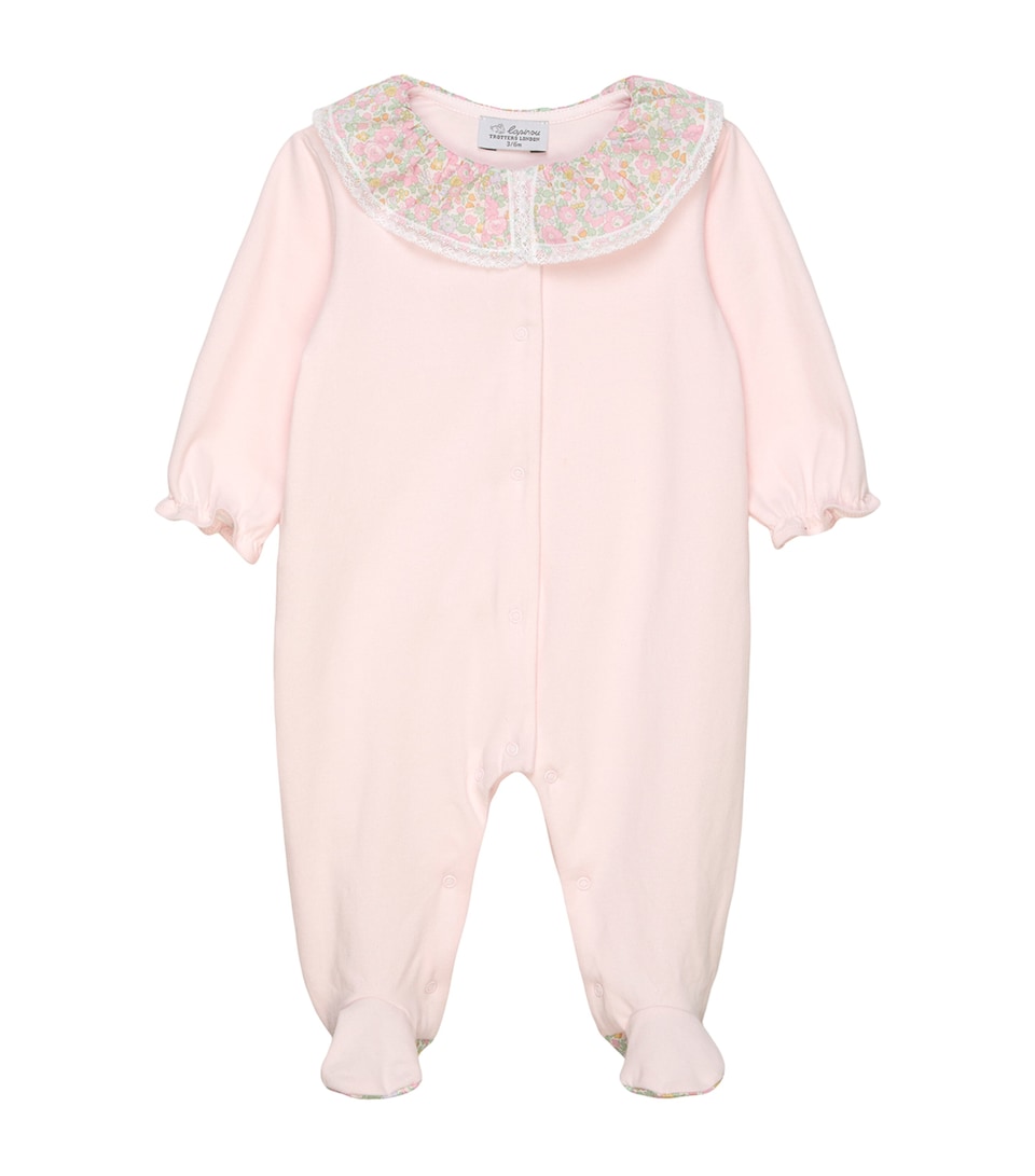 Trotters Liberty Print Betsy Ann All-In-One (0-12 Months) Pale Pink Betsy Ann