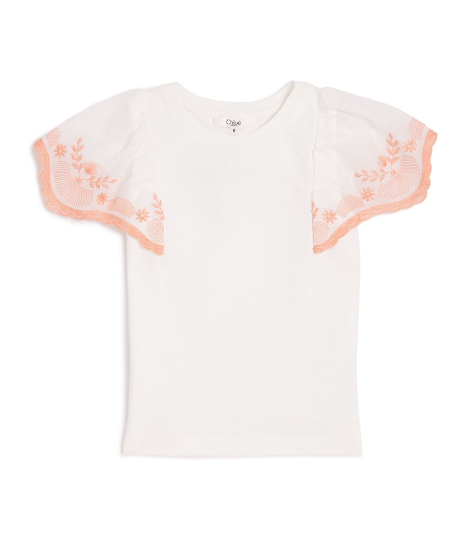Cotton Ruffled T-Shirt (4-14 Years)